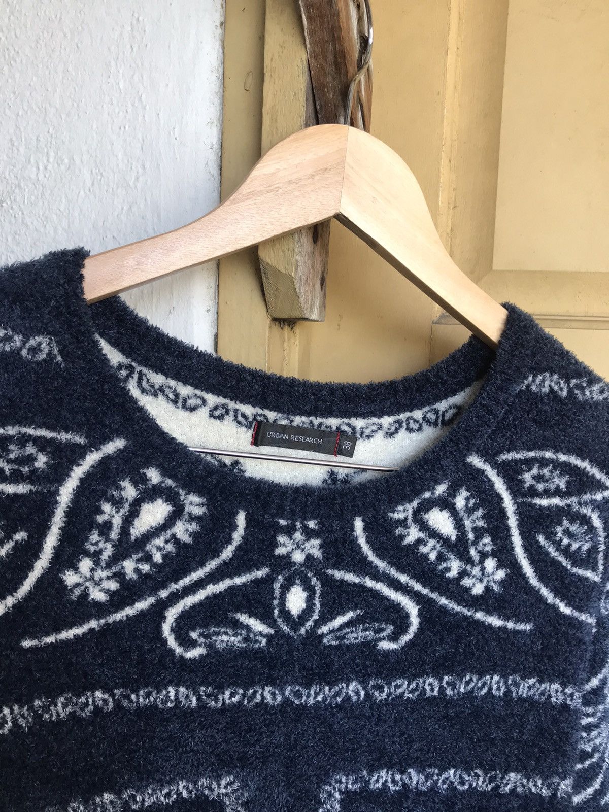 Japanese Brand Urban Research Paisley Mohair Knitwear Sweater Like Kapital Size US M / EU 48-50 / 2 - 8 Thumbnail
