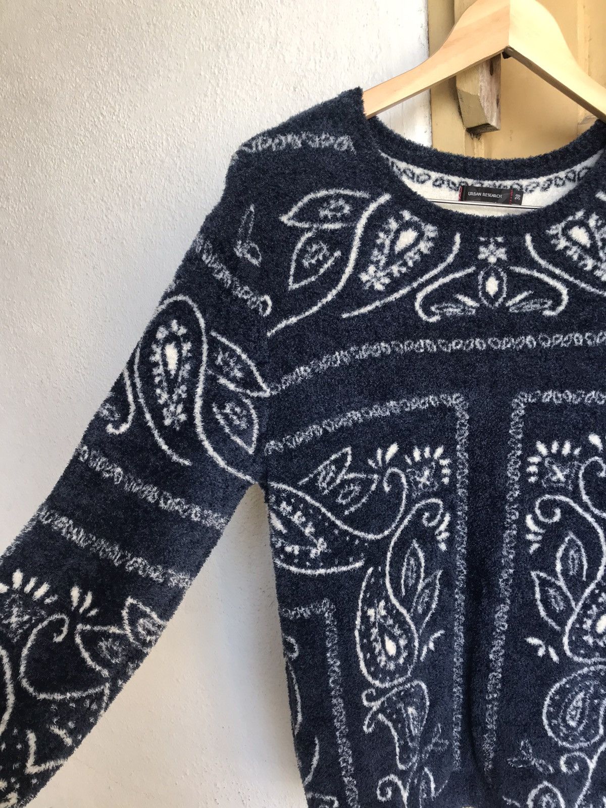 Japanese Brand Urban Research Paisley Mohair Knitwear Sweater Like Kapital Size US M / EU 48-50 / 2 - 9 Thumbnail