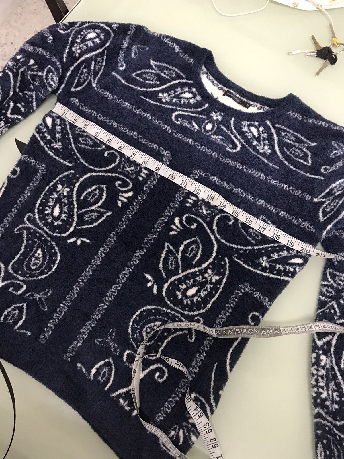 Japanese Brand Urban Research Paisley Mohair Knitwear Sweater Like Kapital Size US M / EU 48-50 / 2 - 18 Thumbnail