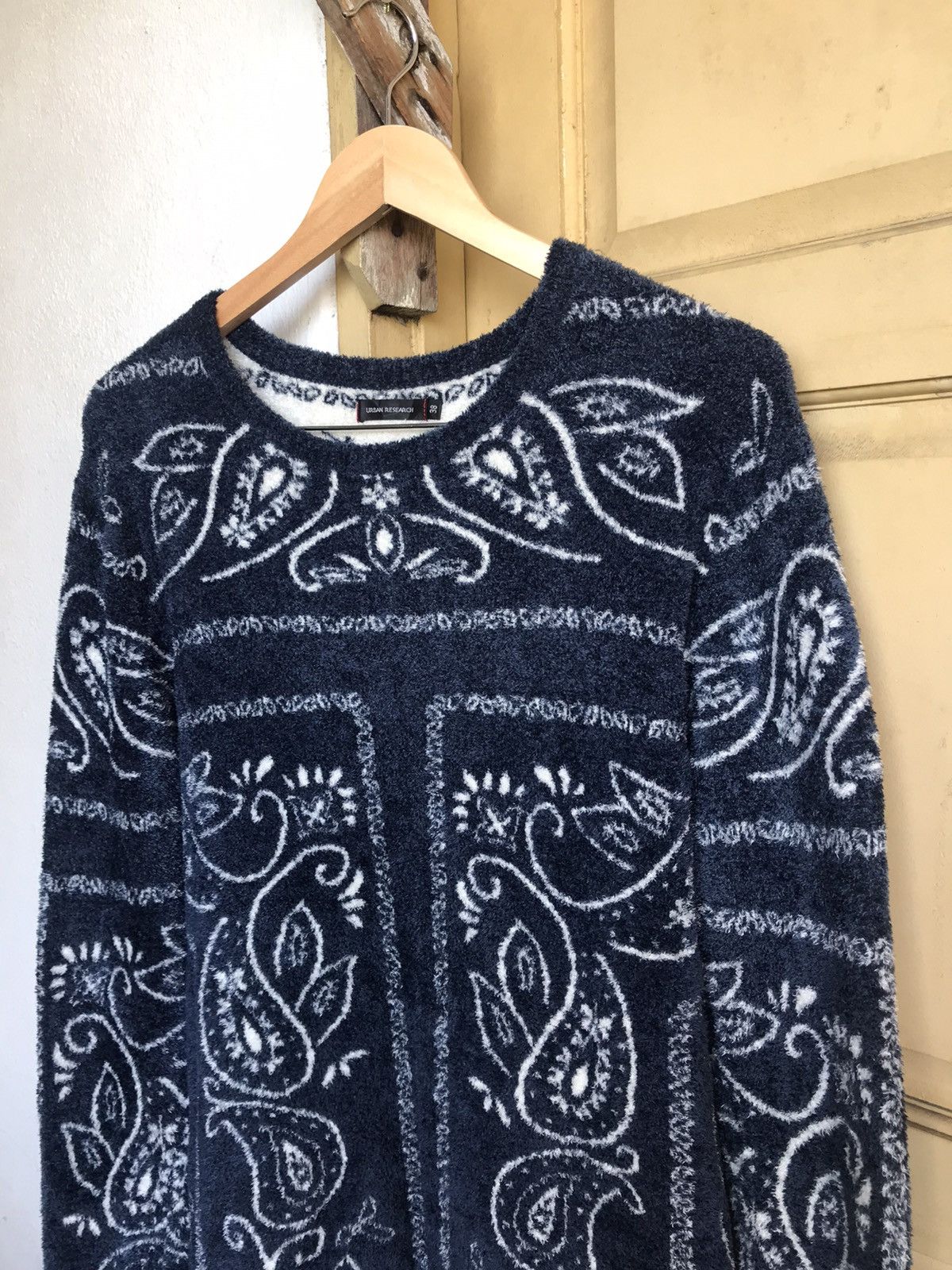 Japanese Brand Urban Research Paisley Mohair Knitwear Sweater Like Kapital Size US M / EU 48-50 / 2 - 6 Thumbnail