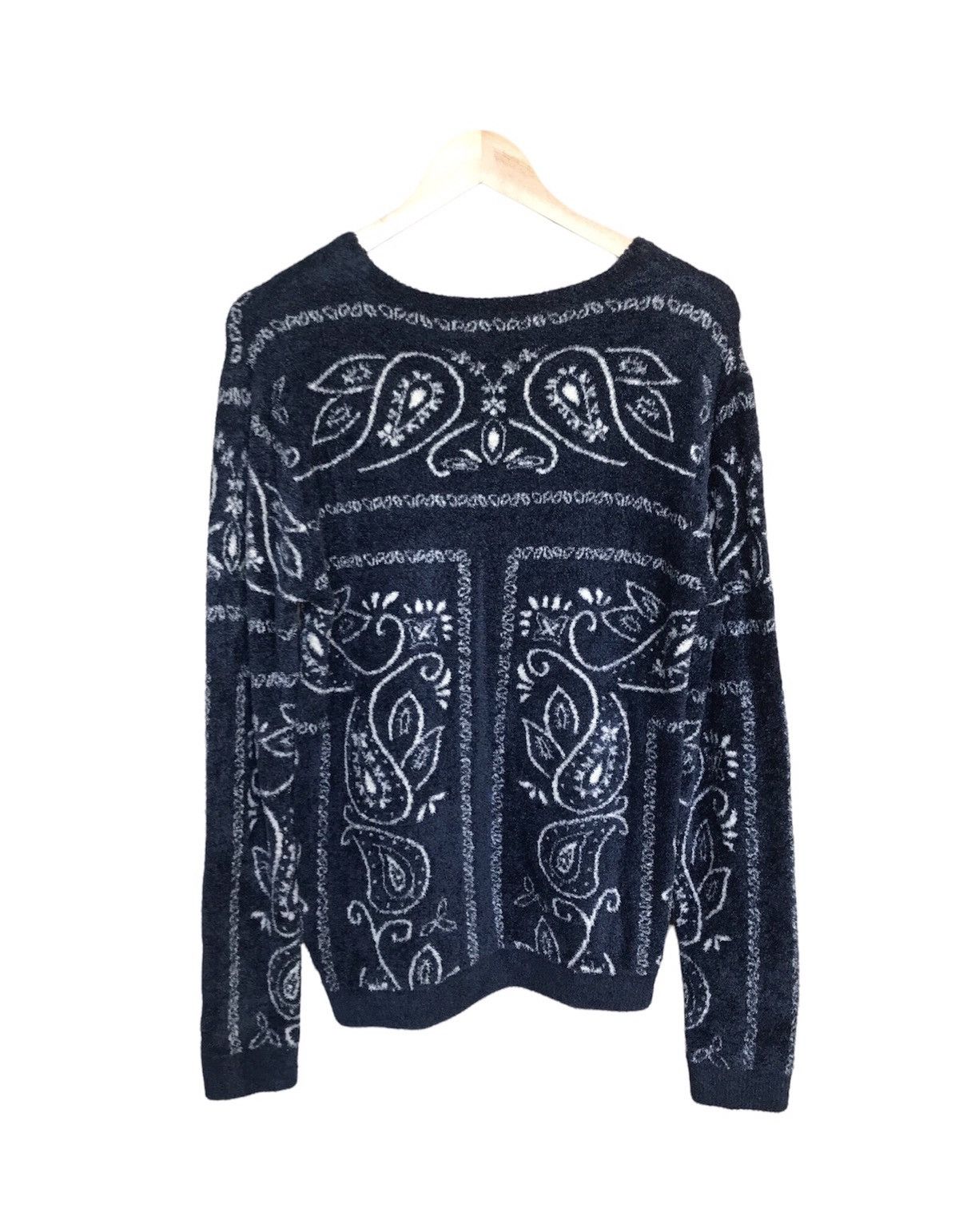 Japanese Brand Urban Research Paisley Mohair Knitwear Sweater Like Kapital Size US M / EU 48-50 / 2 - 2 Thumbnail