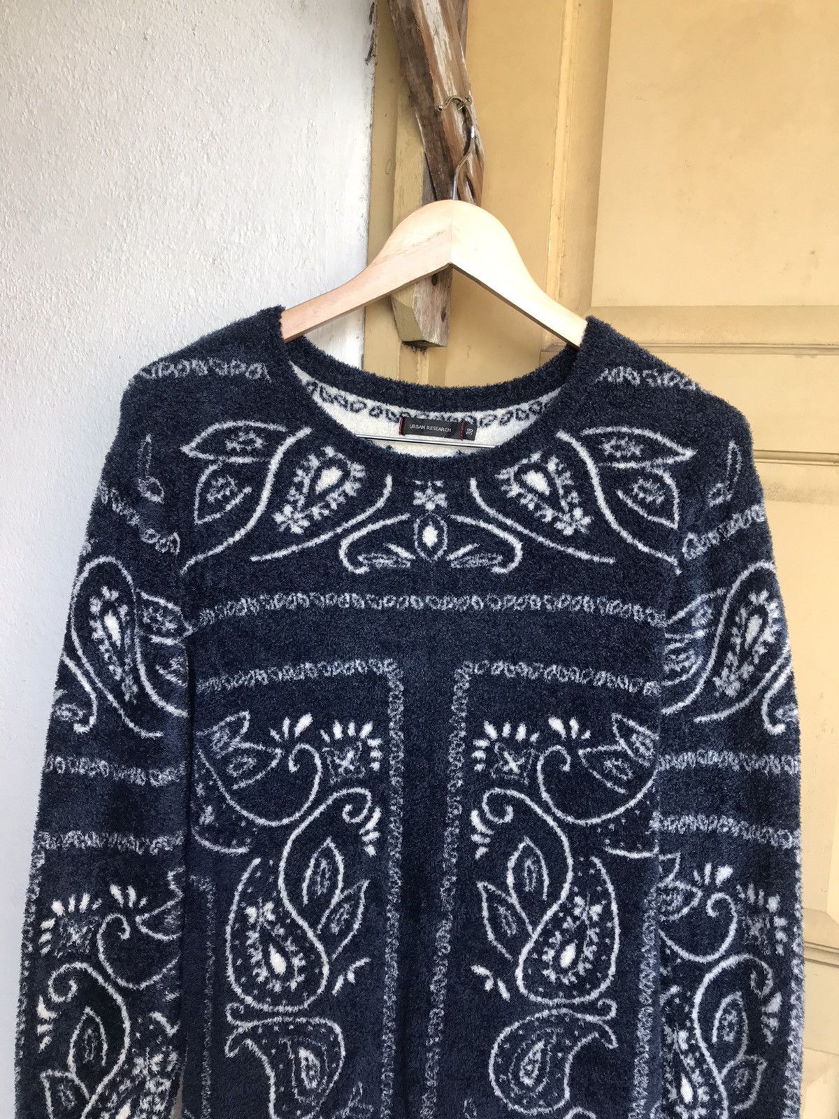 Japanese Brand Urban Research Paisley Mohair Knitwear Sweater Like Kapital Size US M / EU 48-50 / 2 - 4 Thumbnail