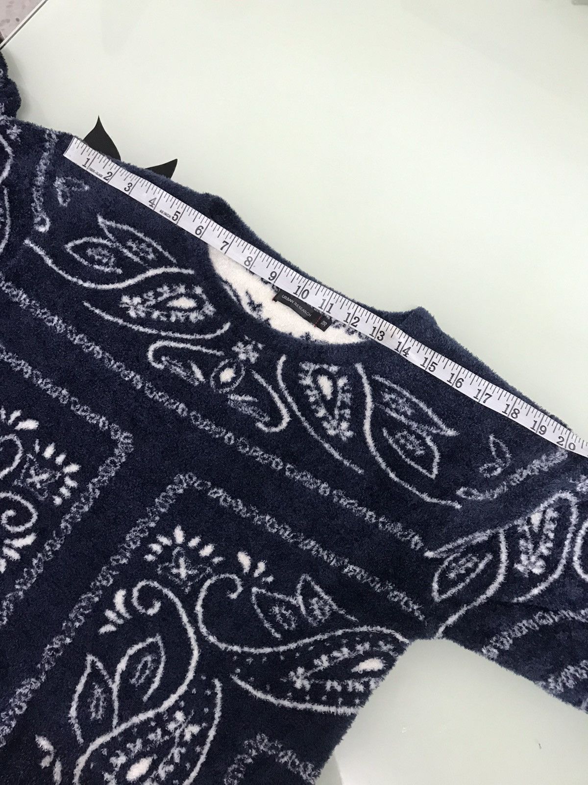 Japanese Brand Urban Research Paisley Mohair Knitwear Sweater Like Kapital Size US M / EU 48-50 / 2 - 20 Thumbnail