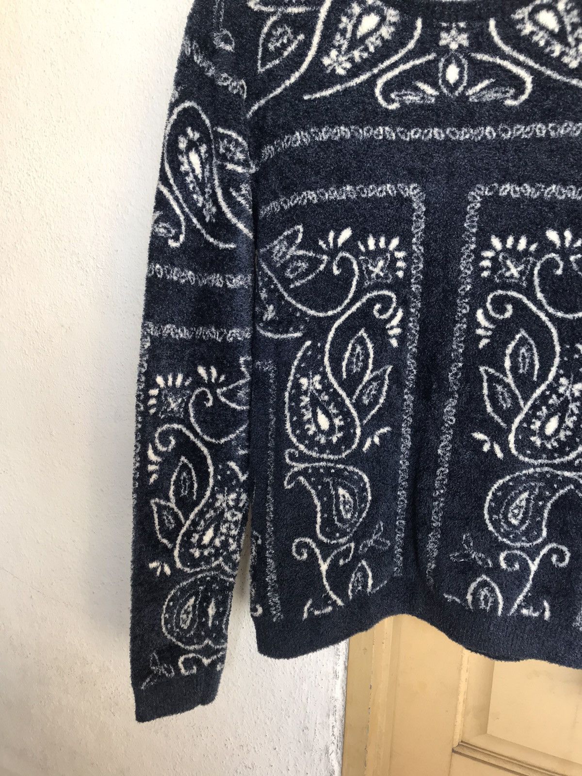 Japanese Brand Urban Research Paisley Mohair Knitwear Sweater Like Kapital Size US M / EU 48-50 / 2 - 5 Thumbnail
