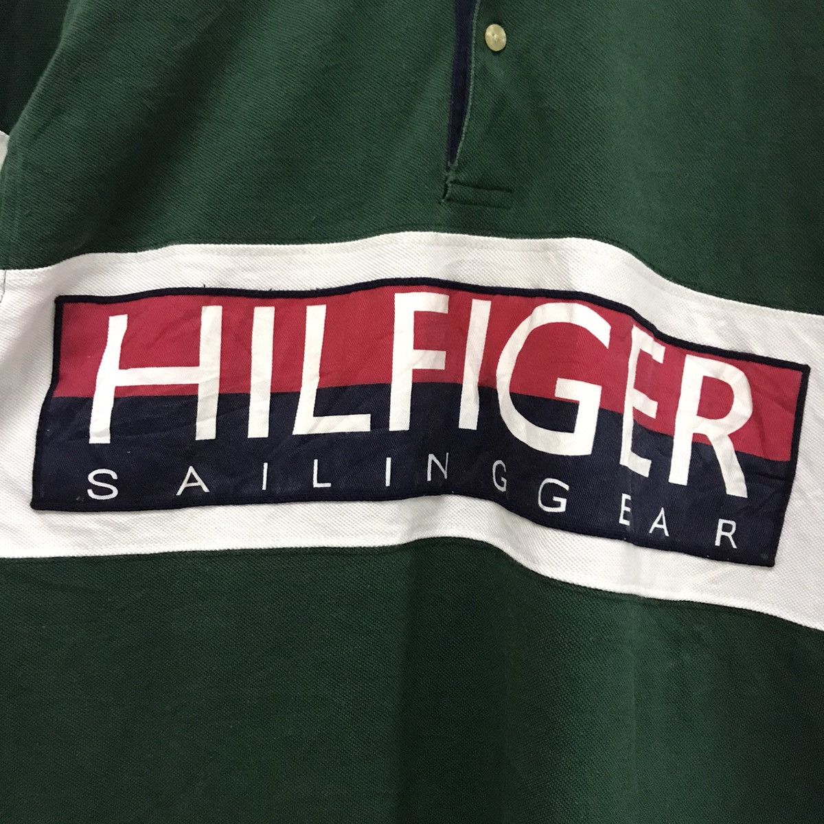 Tommy Hilfiger Vintage Tommy Hilfiger sailing gear big logo polo shirt Size US M / EU 48-50 / 2 - 6 Thumbnail