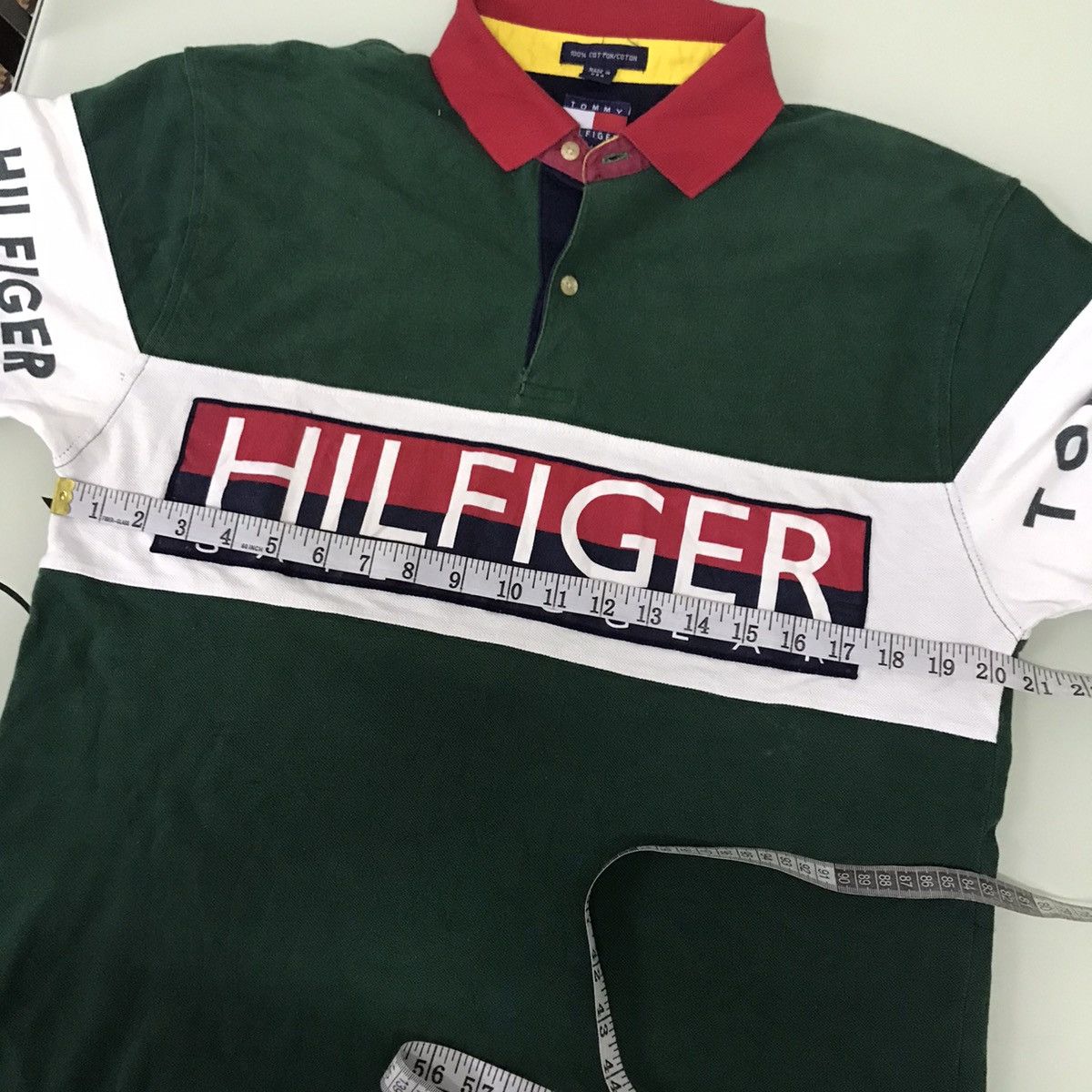 Tommy Hilfiger Vintage Tommy Hilfiger sailing gear big logo polo shirt Size US M / EU 48-50 / 2 - 16 Thumbnail