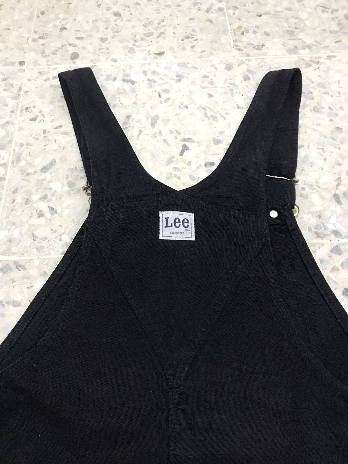 Lee Vintage Lee Work Wear Denim Black Jumpsuit/Coverall Size US 30 / EU 46 - 13 Thumbnail