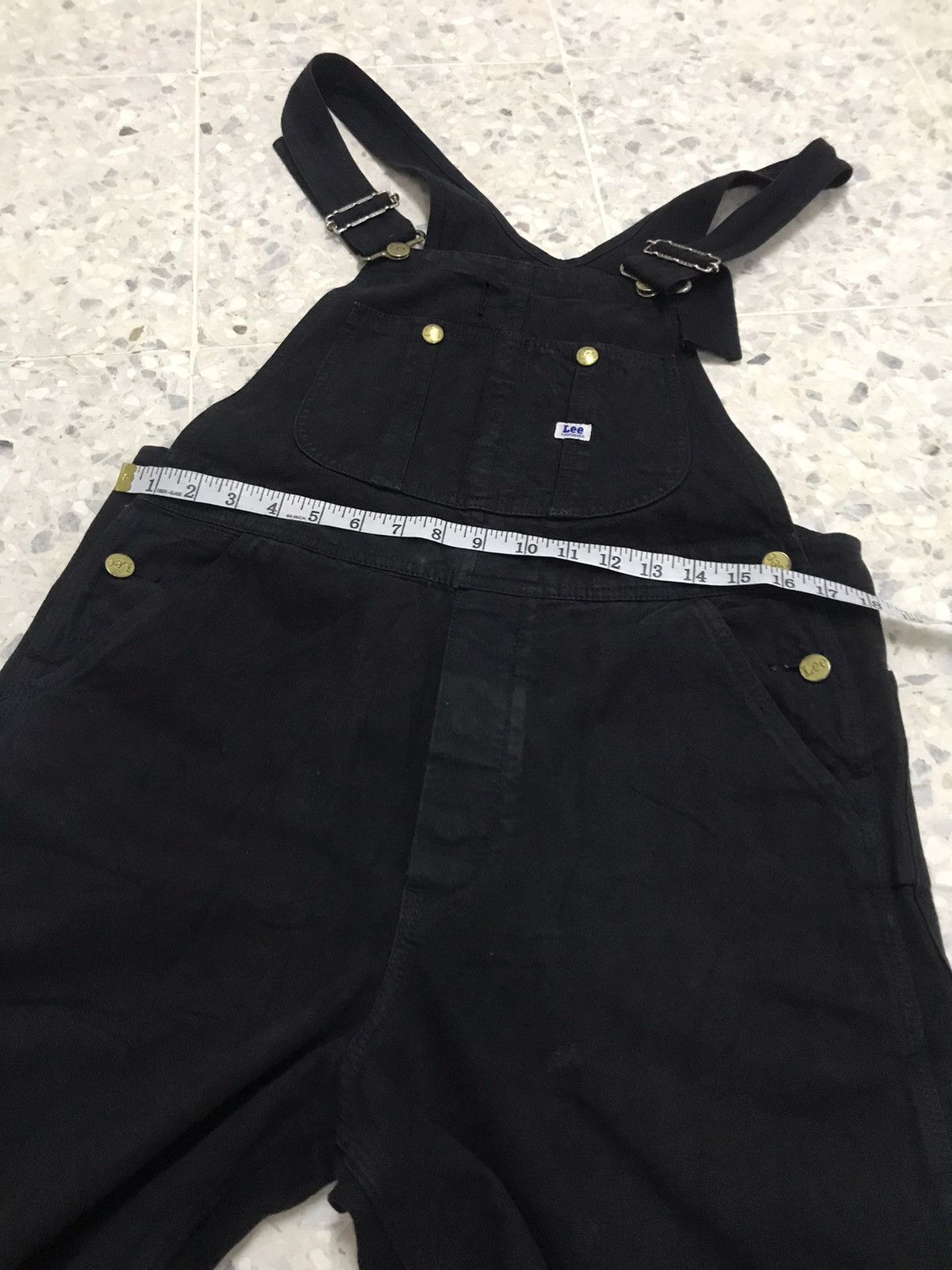 Lee Vintage Lee Work Wear Denim Black Jumpsuit/Coverall Size US 30 / EU 46 - 19 Thumbnail