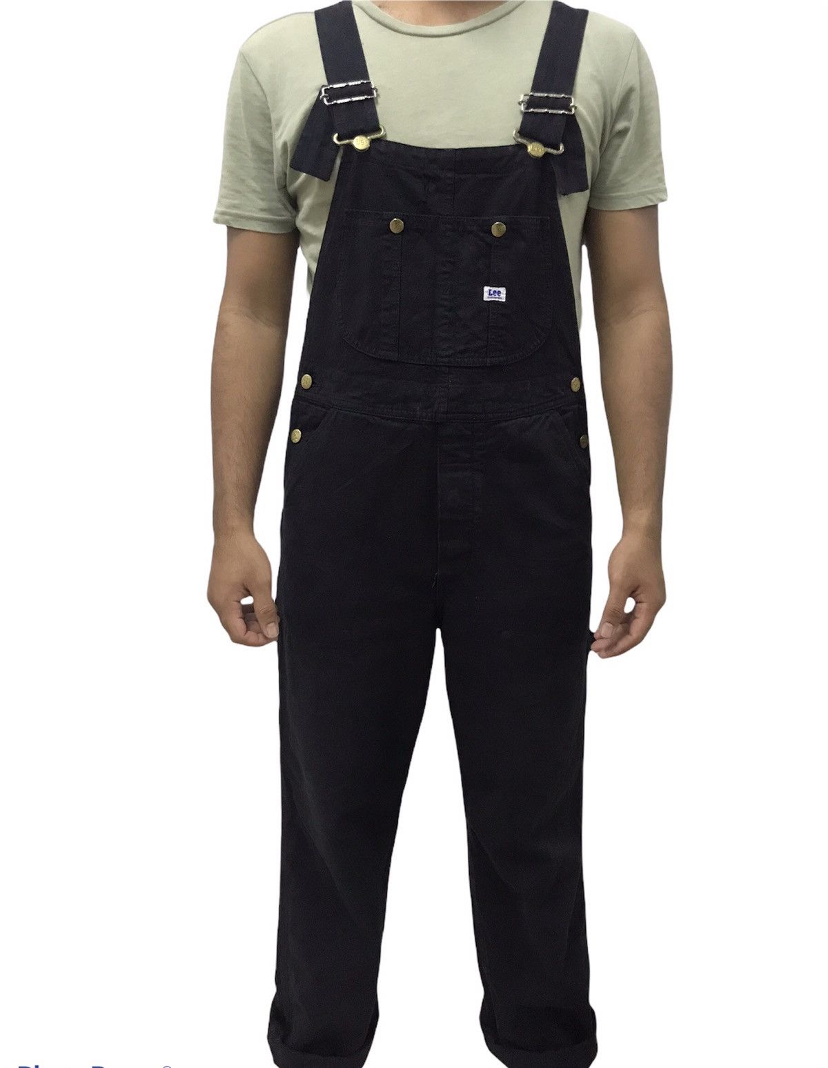 Lee Vintage Lee Work Wear Denim Black Jumpsuit/Coverall Size US 30 / EU 46 - 2 Thumbnail