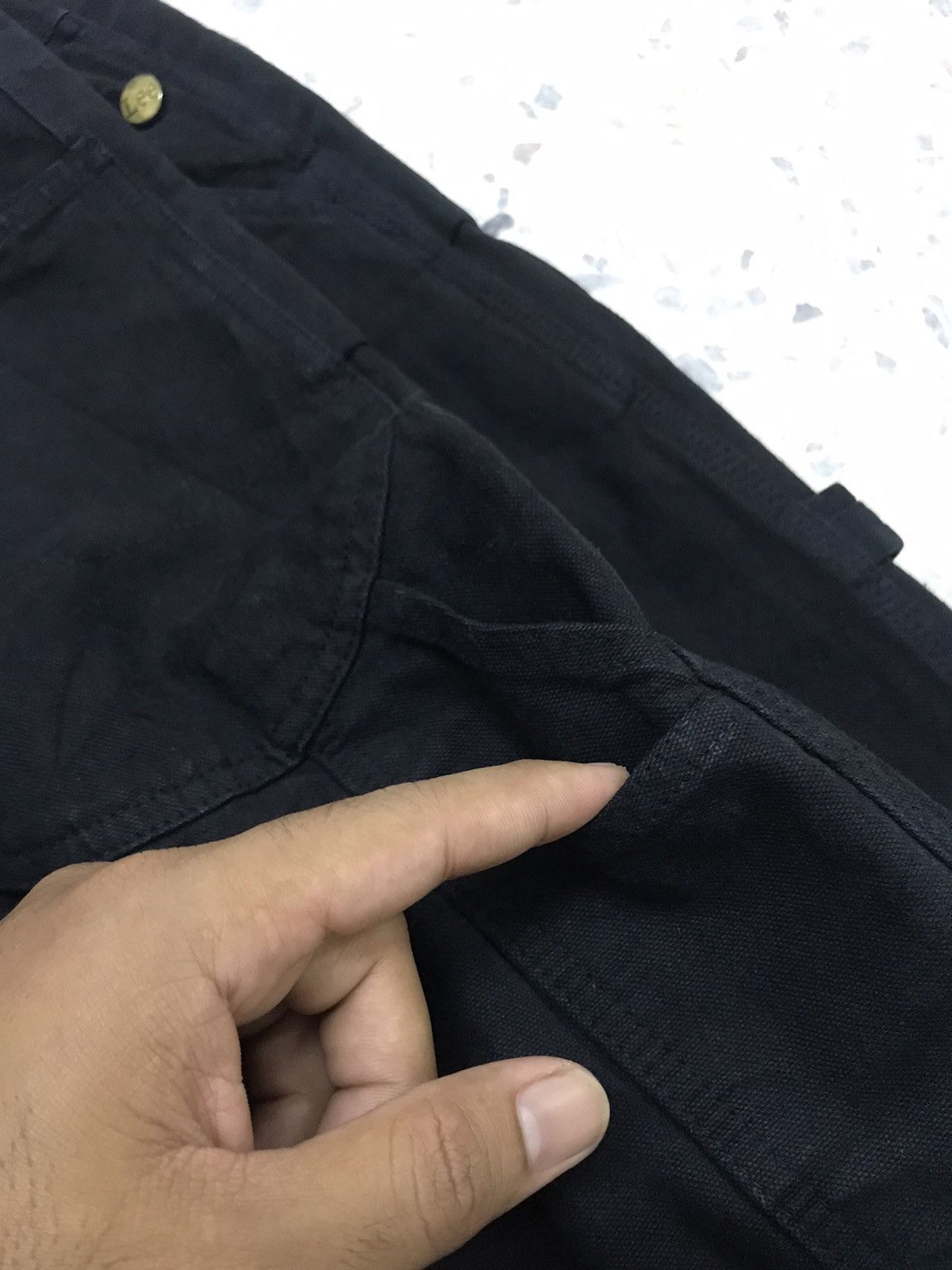 Lee Vintage Lee Work Wear Denim Black Jumpsuit/Coverall Size US 30 / EU 46 - 9 Thumbnail