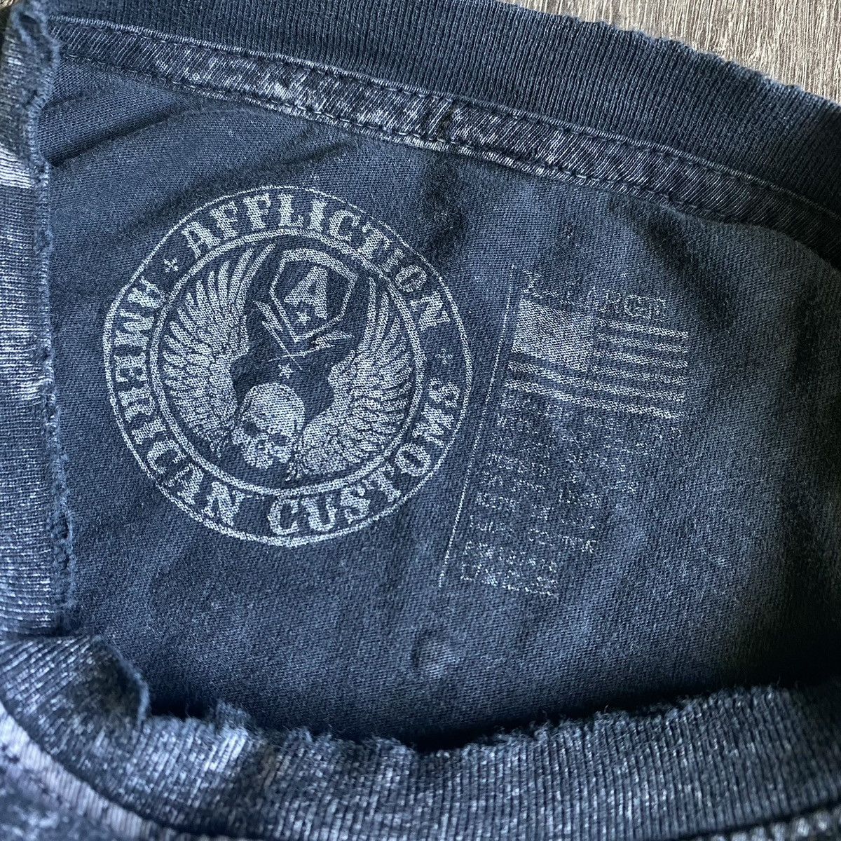 Affliction Vintage 2000s Affliction Live Fast Skull Graphic Logo Tee Size US XL / EU 56 / 4 - 5 Thumbnail