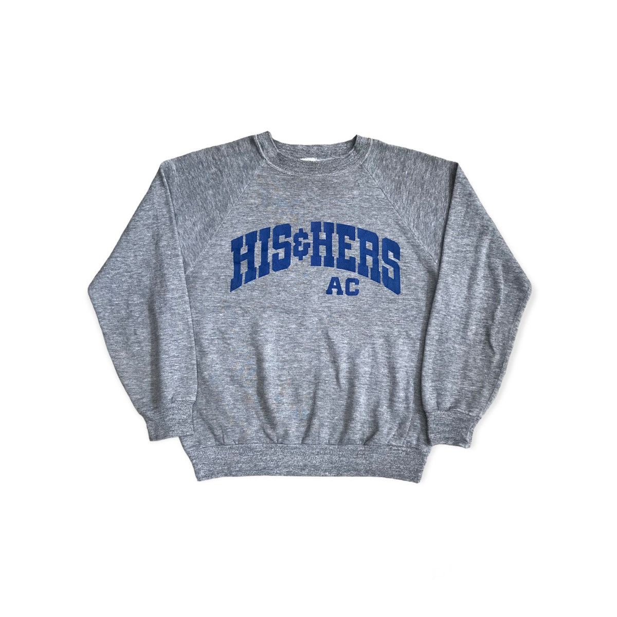 image of Bare Knuckles x Champion Vintage Sweatshirts His & Hers Rayon Tri Blend in Grey, Men's (Size Medium