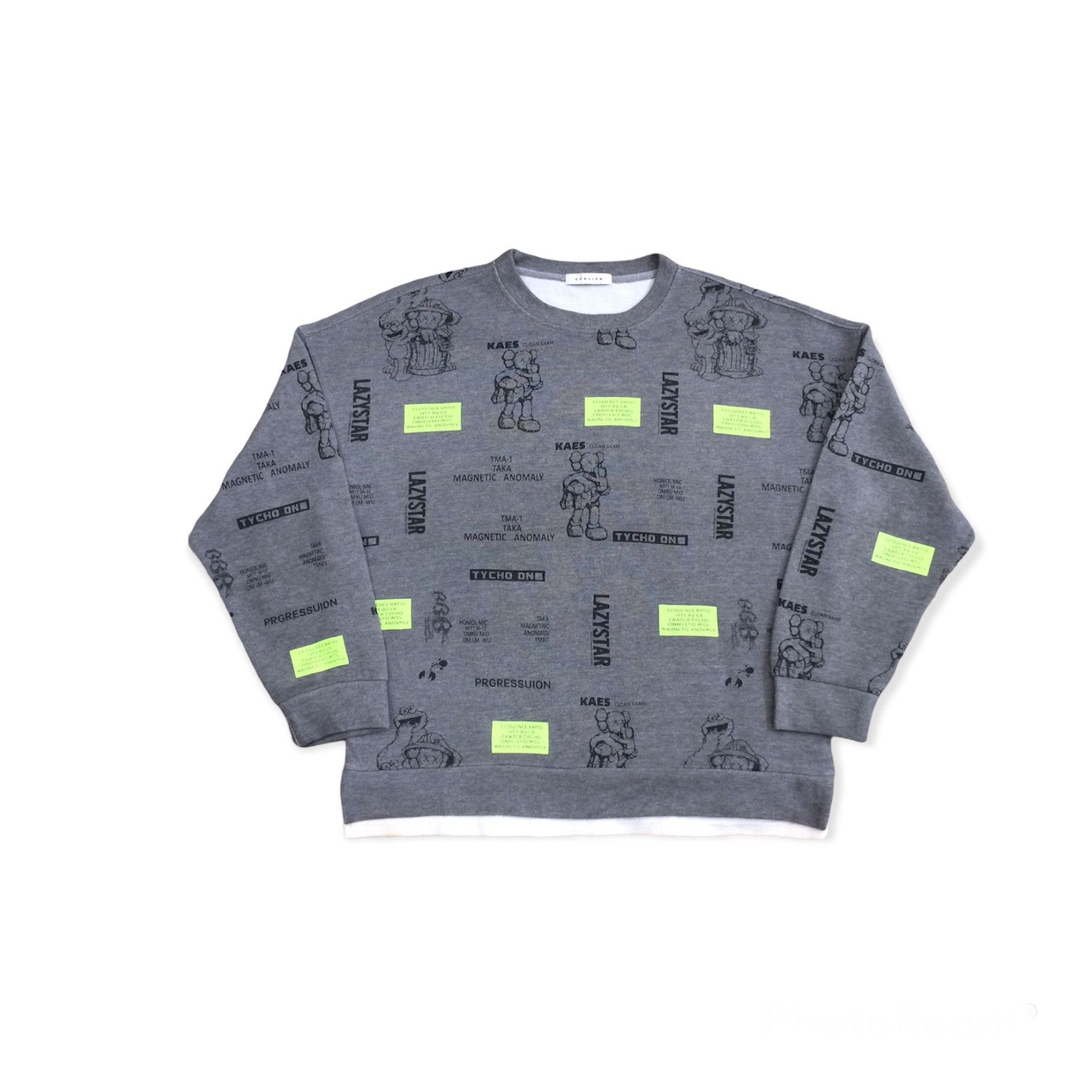 image of Hysteric Glamour x If Six Was Nine All Over Print Pull Over Sweatshirts in Grey, Men's (Size Large)