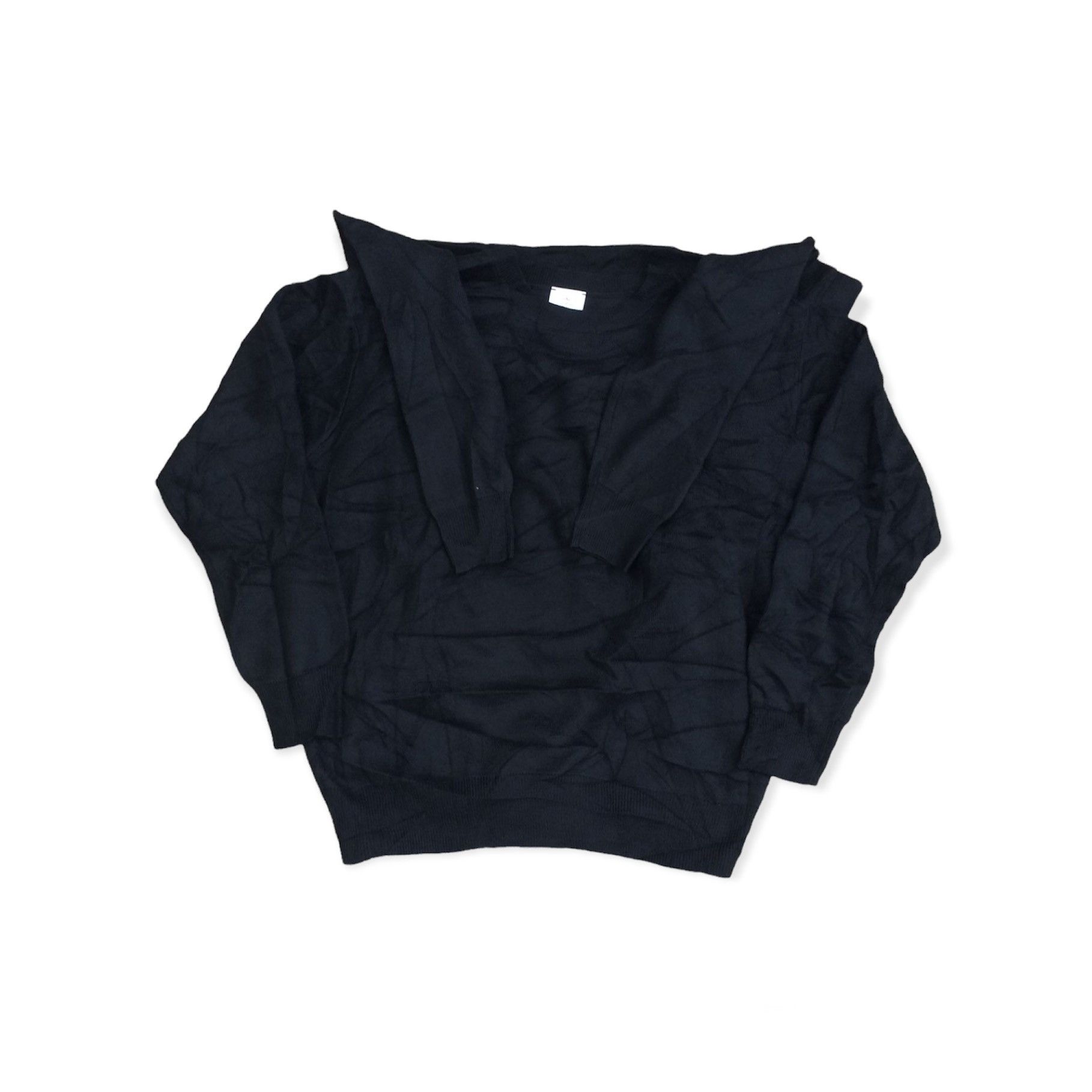 image of If Six Was Nine x Le Grande Bleu L G B Ozoc Japan Knitwear Hoodie in Black (Size Medium)