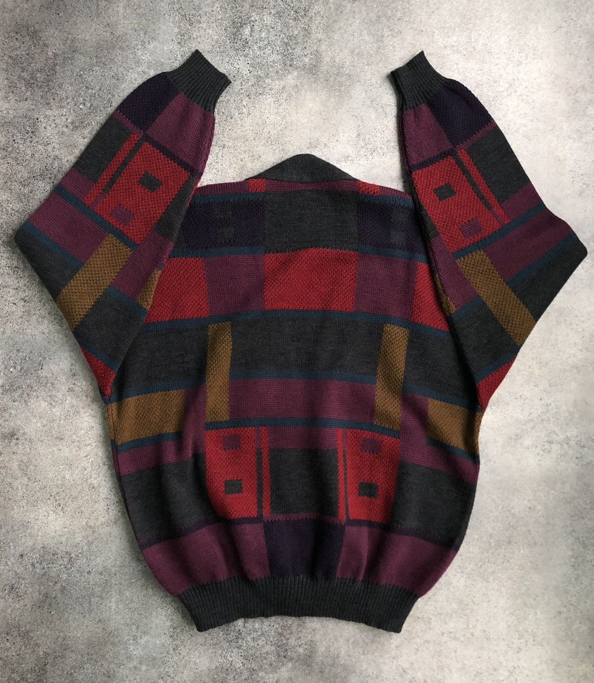 Japanese Brand × Vintage Vintage coloured cardigan Size US L / EU 52-54 / 3 - 5 Thumbnail