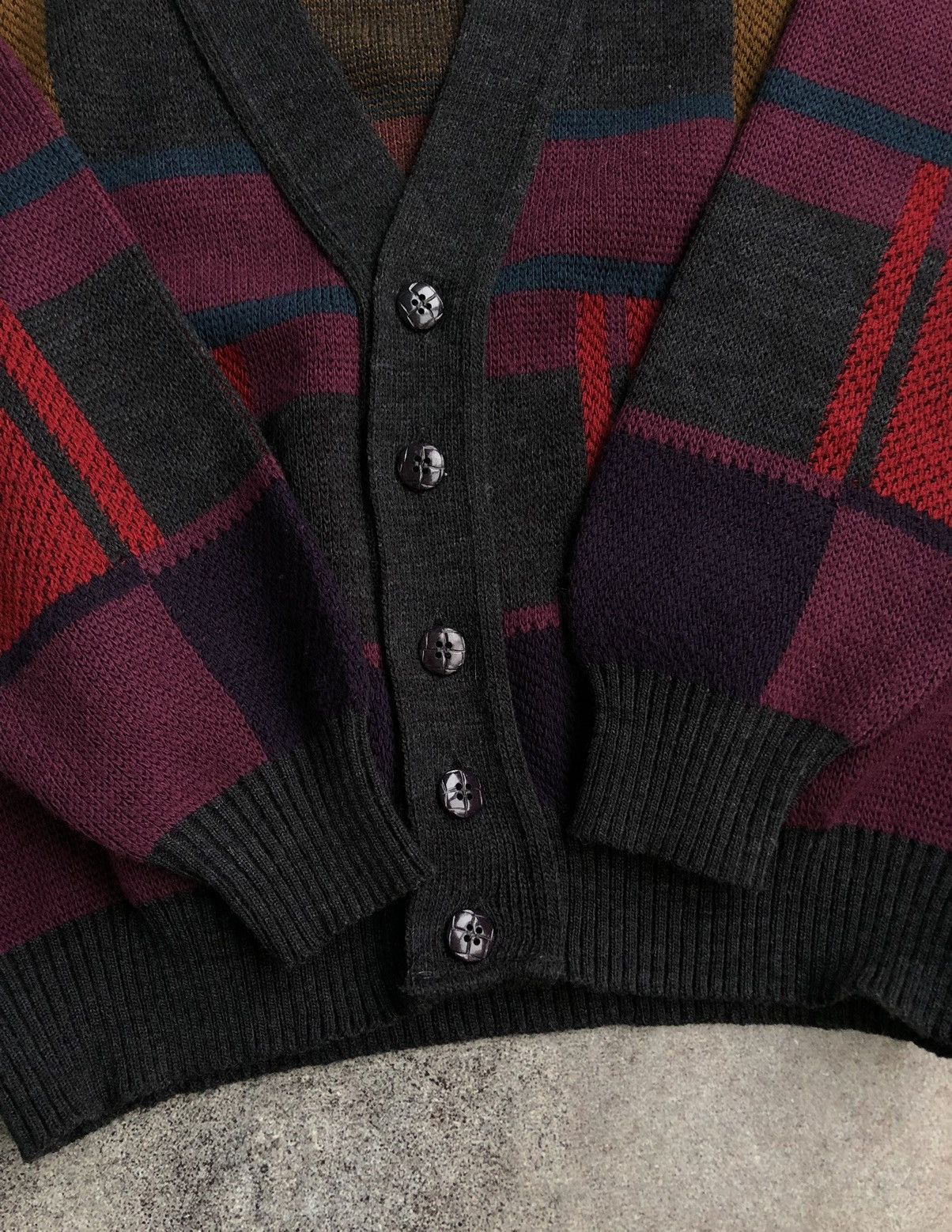 Japanese Brand × Vintage Vintage coloured cardigan Size US L / EU 52-54 / 3 - 4 Thumbnail