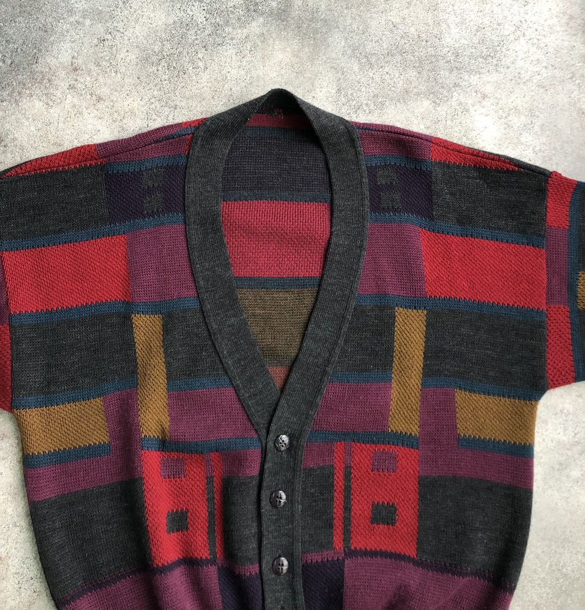 Japanese Brand × Vintage Vintage coloured cardigan Size US L / EU 52-54 / 3 - 3 Thumbnail