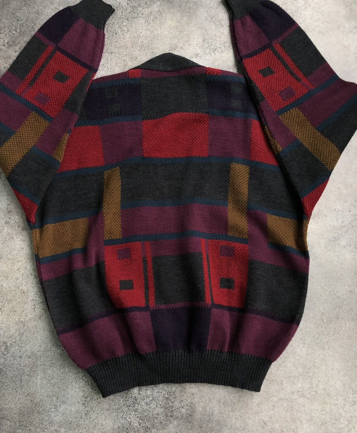 Japanese Brand × Vintage Vintage coloured cardigan Size US L / EU 52-54 / 3 - 6 Thumbnail