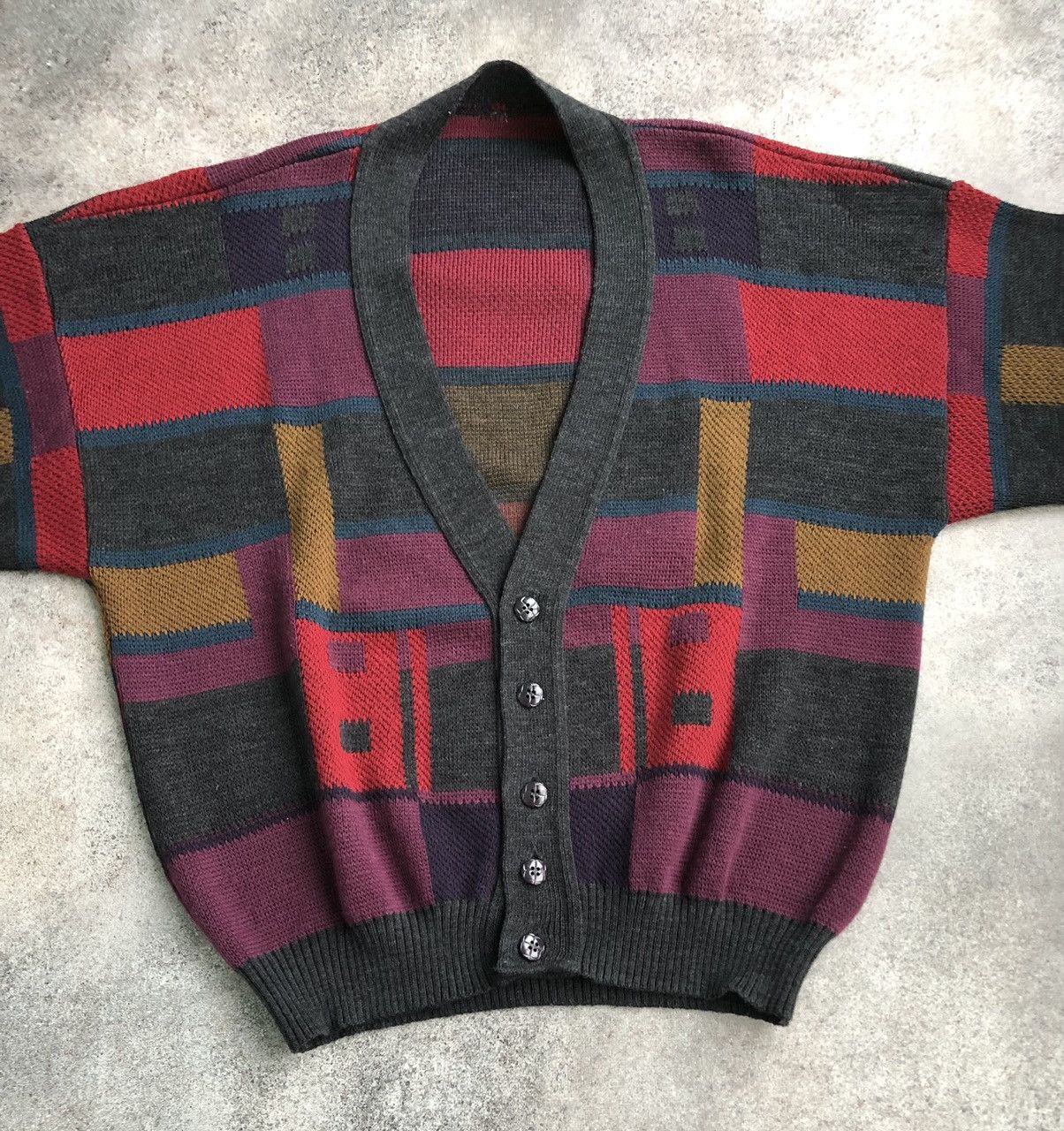 Japanese Brand × Vintage Vintage coloured cardigan Size US L / EU 52-54 / 3 - 2 Thumbnail