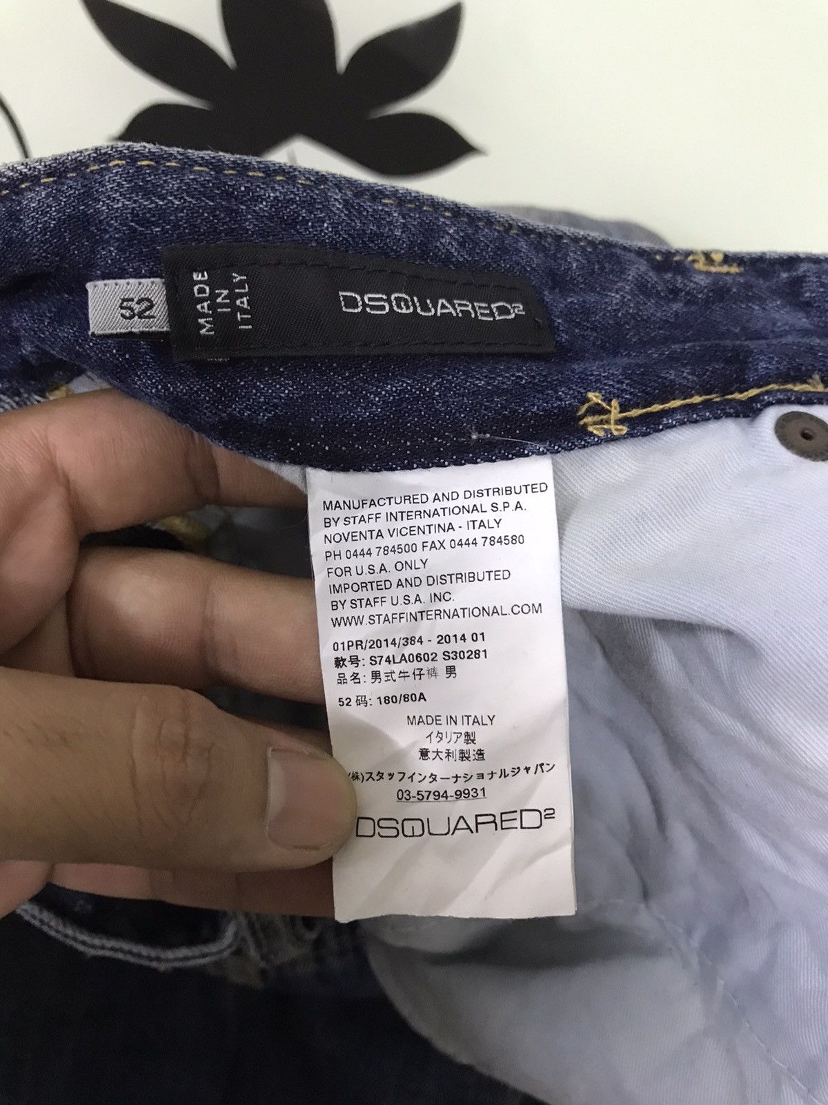 Dsquared2 Vintage Dsquared2 Distressed patchwork denim jeans Size US 35 - 16 Thumbnail