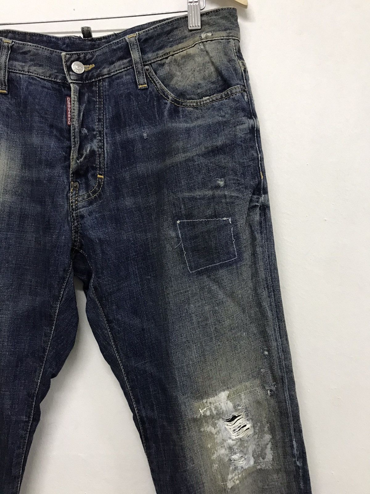 Dsquared2 Vintage Dsquared2 Distressed patchwork denim jeans Size US 35 - 4 Thumbnail