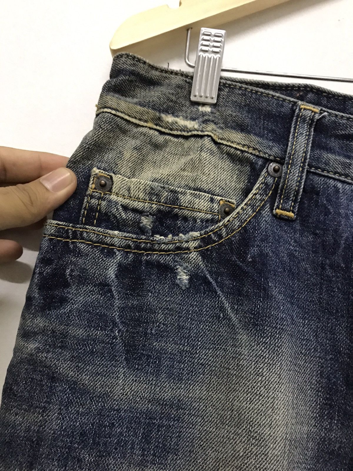 Dsquared2 Vintage Dsquared2 Distressed patchwork denim jeans Size US 35 - 7 Thumbnail