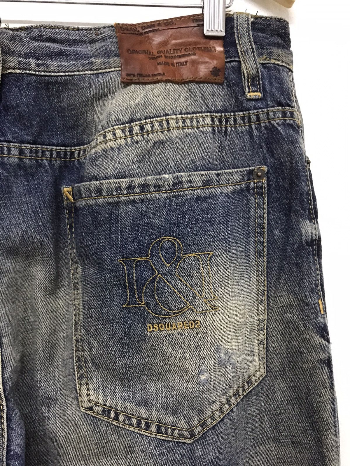 Dsquared2 Vintage Dsquared2 Distressed patchwork denim jeans Size US 35 - 10 Thumbnail