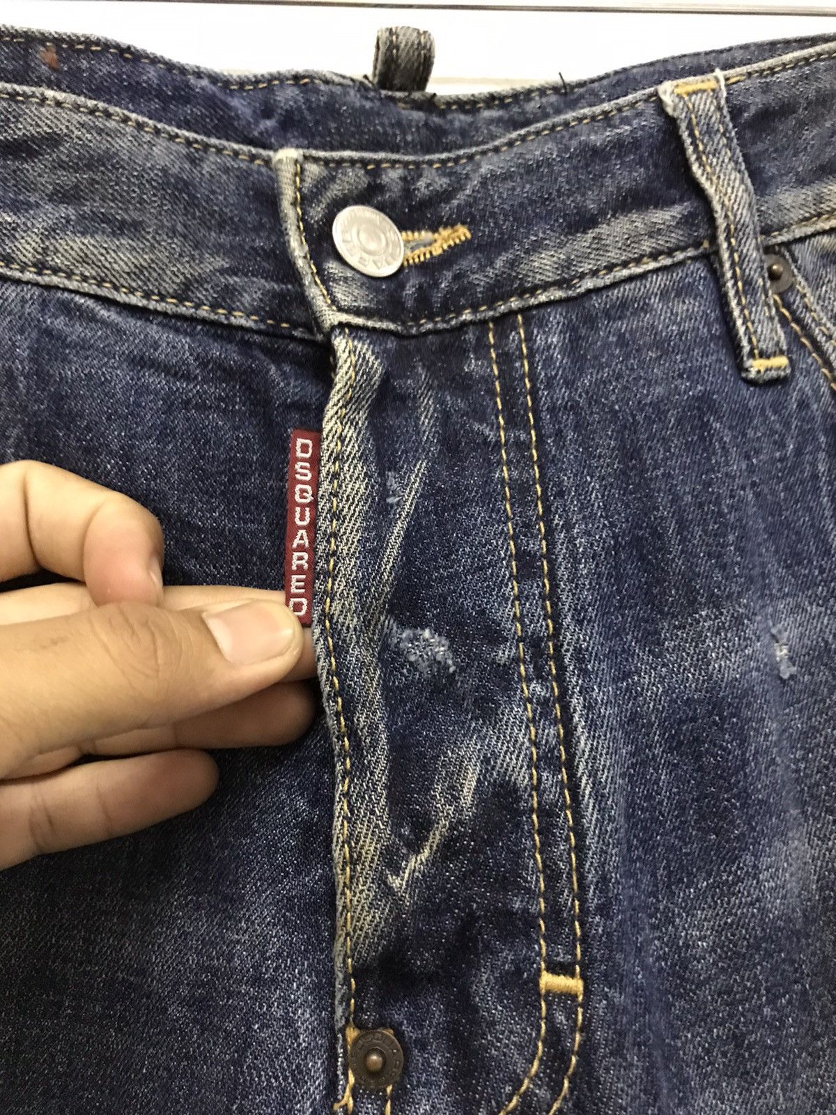 Dsquared2 Vintage Dsquared2 Distressed patchwork denim jeans Size US 35 - 8 Thumbnail