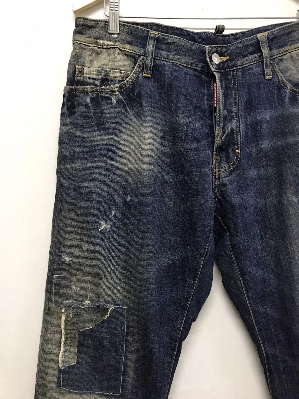 Dsquared2 Vintage Dsquared2 Distressed patchwork denim jeans Size US 35 - 3 Thumbnail