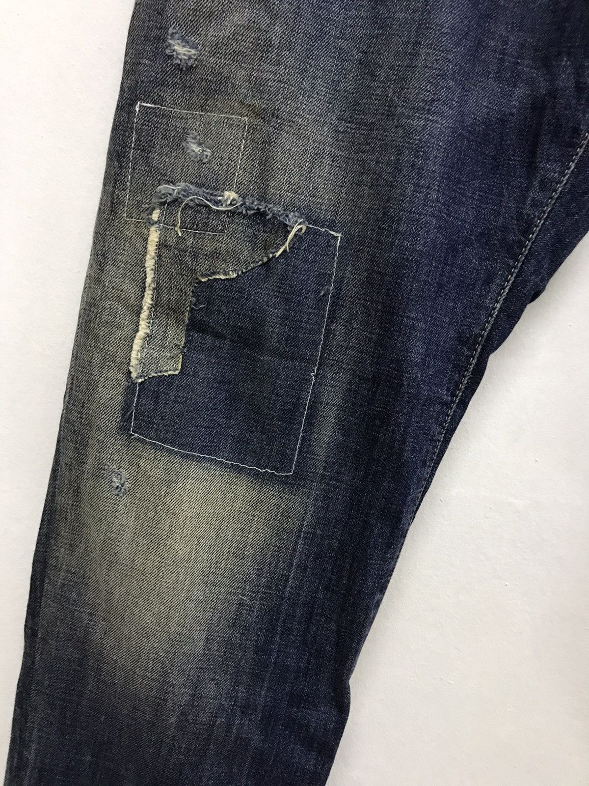 Dsquared2 Vintage Dsquared2 Distressed patchwork denim jeans Size US 35 - 6 Thumbnail