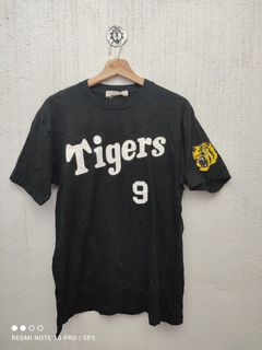 NEW Hanshin Tigers Jersey Shirt Japan Baseball Nippon Button vtg Mens MEDIUM