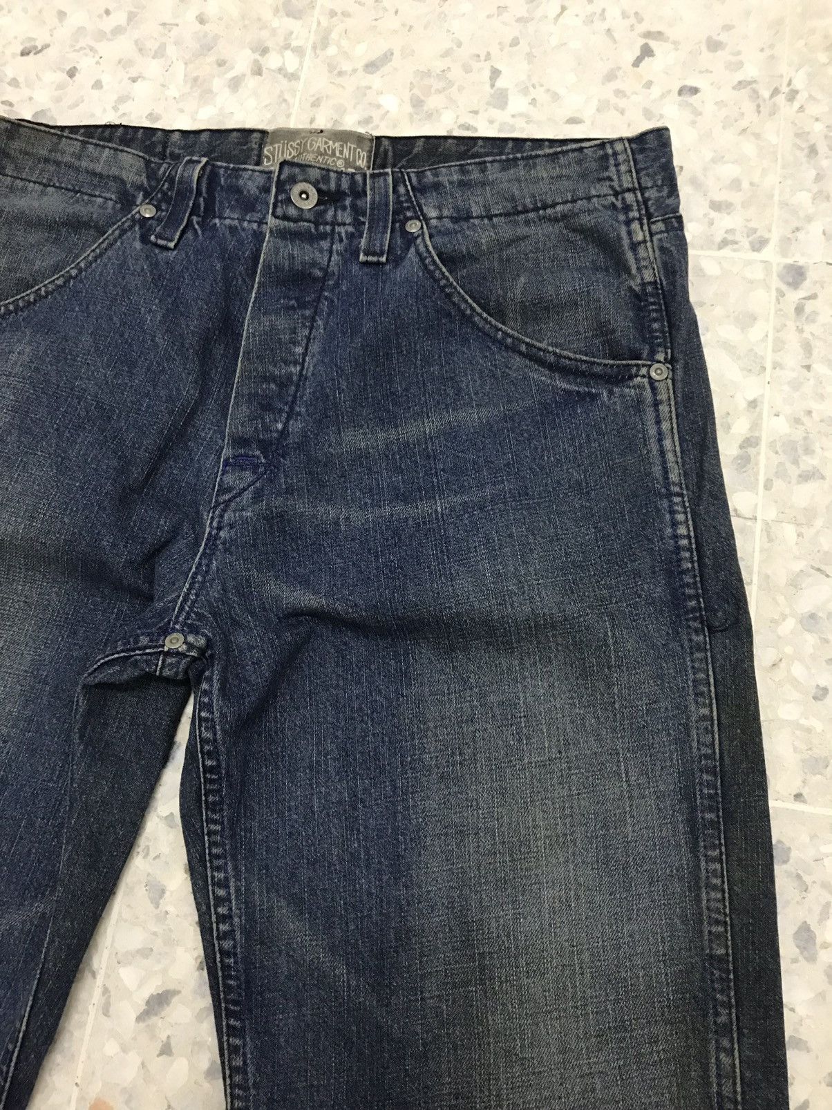 Stussy Rare❗️Vintage Stussy made in canada loose cut denim Size US 35 - 3 Thumbnail
