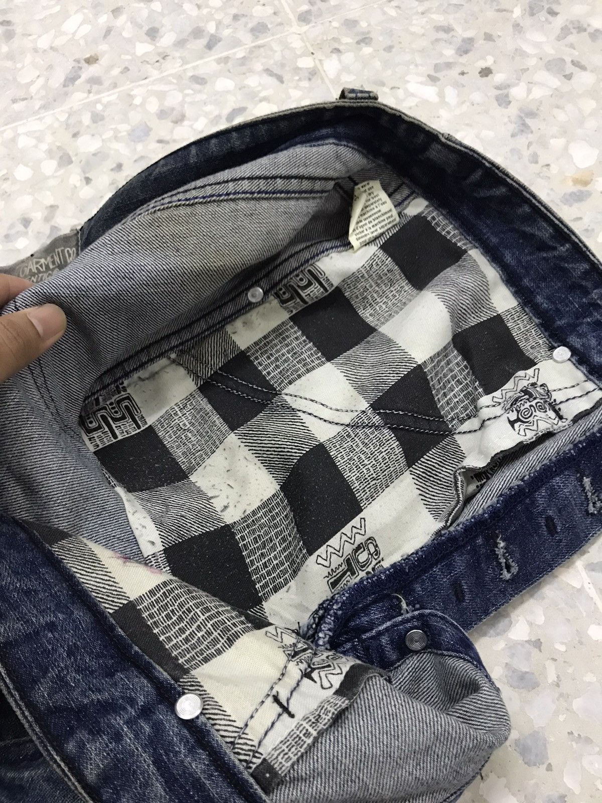 Stussy Rare❗️Vintage Stussy made in canada loose cut denim Size US 35 - 16 Thumbnail