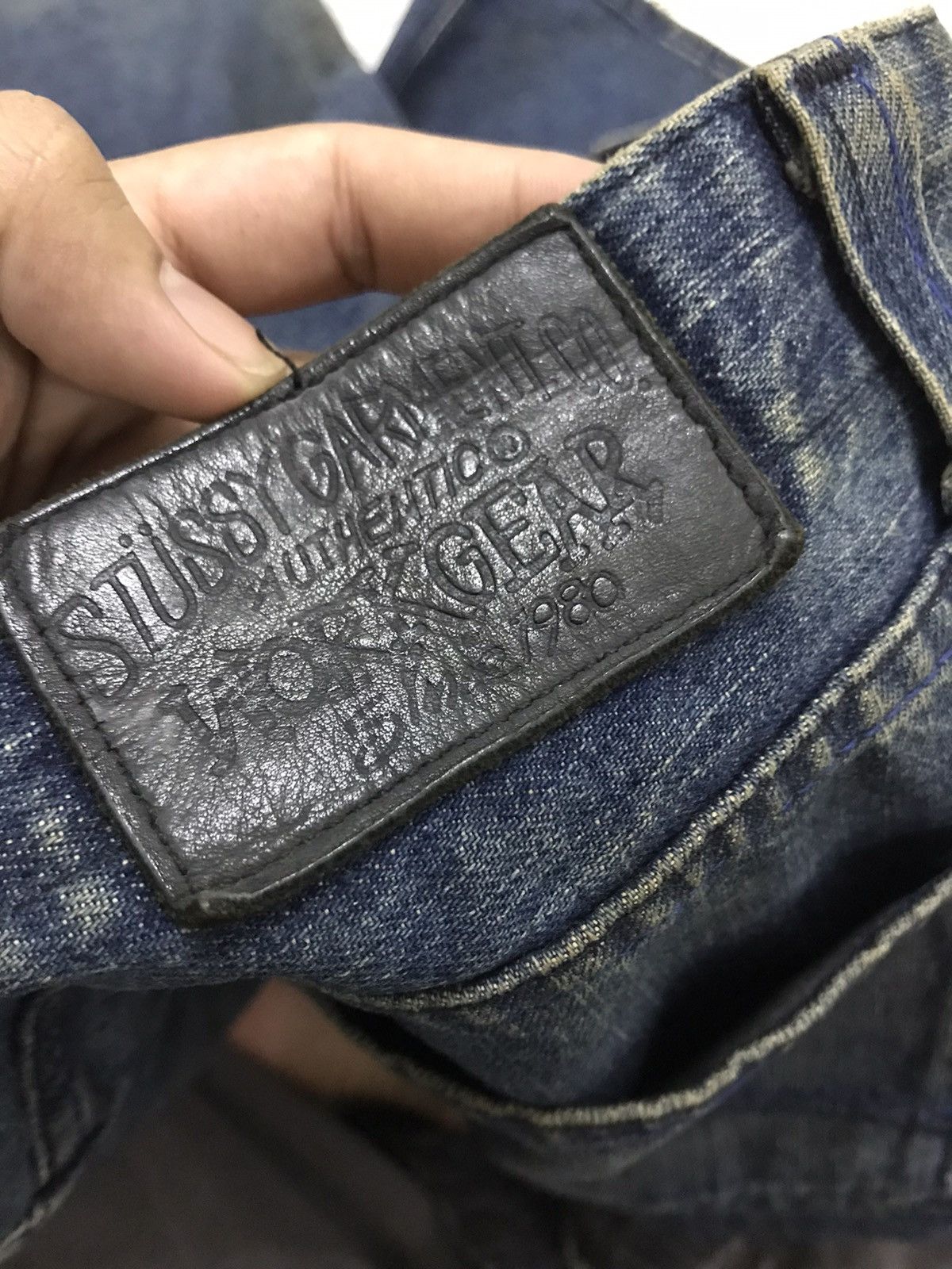 Stussy Rare❗️Vintage Stussy made in canada loose cut denim Size US 35 - 17 Thumbnail