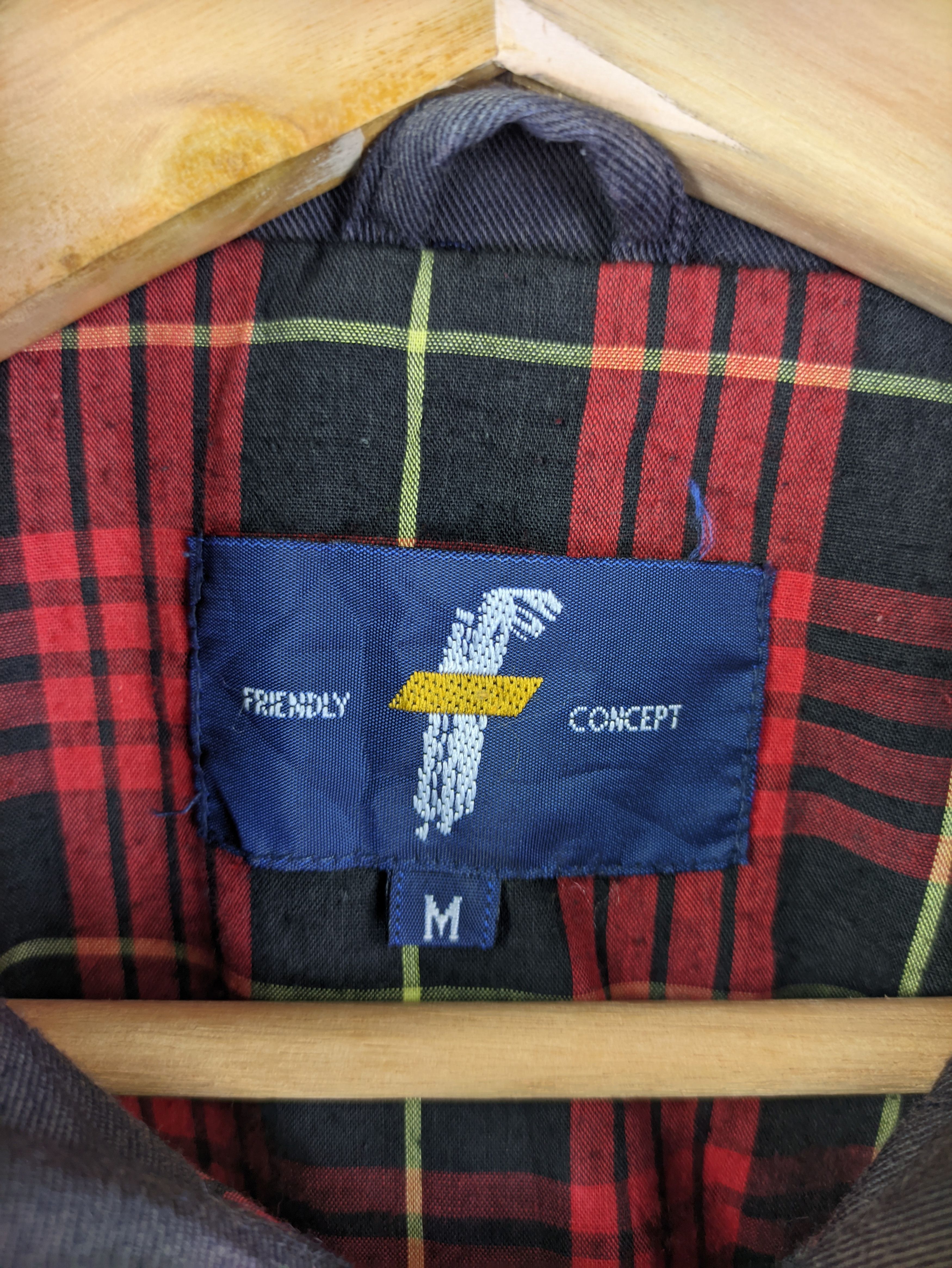 Japanese Brand Steals🔥Vintage Jacket Zipper by Friendly Concept Size US M / EU 48-50 / 2 - 3 Thumbnail