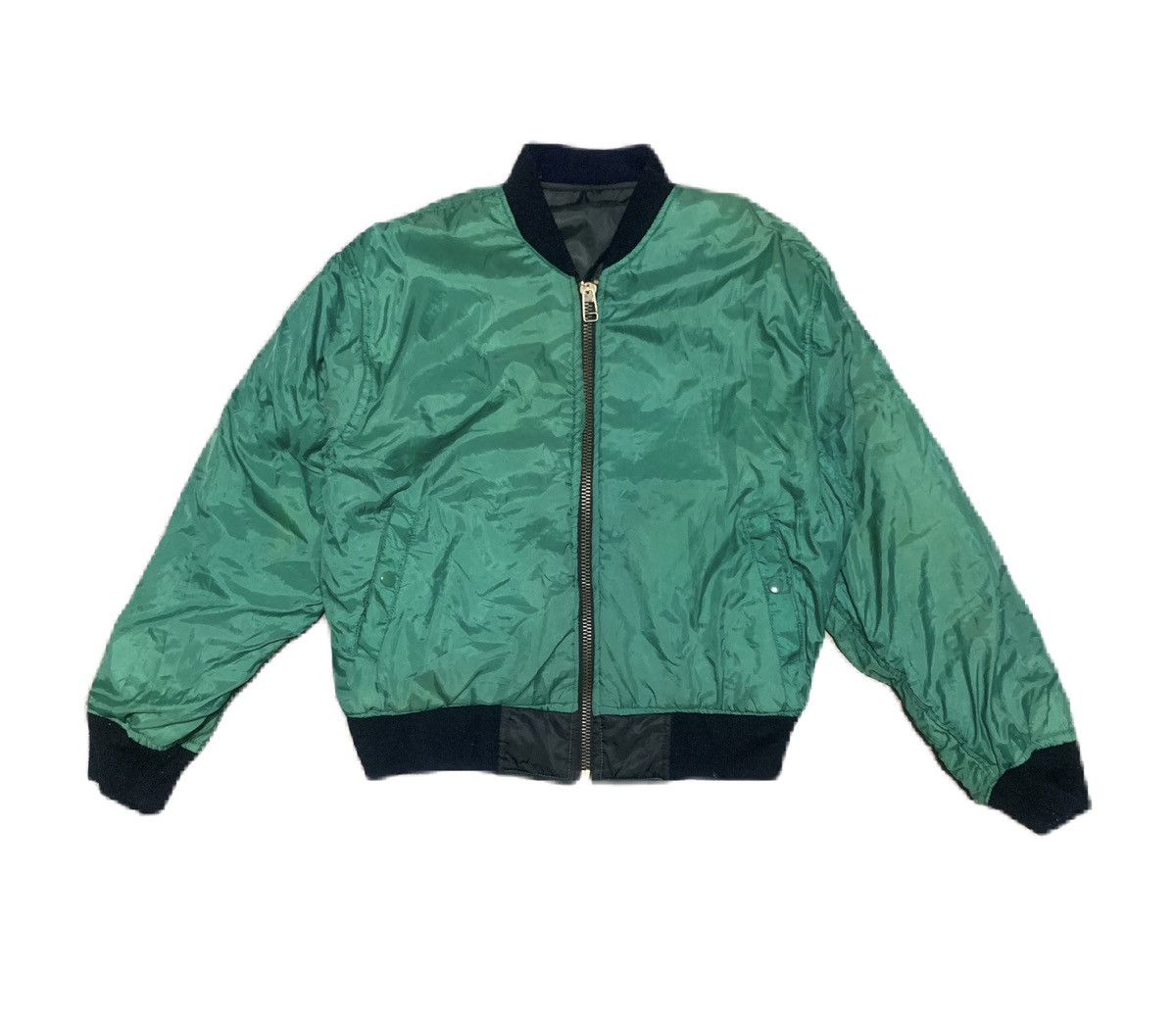 Japanese Brand Trashed Vintage Reversible Bomber Jacket Size US M / EU 48-50 / 2 - 4 Thumbnail