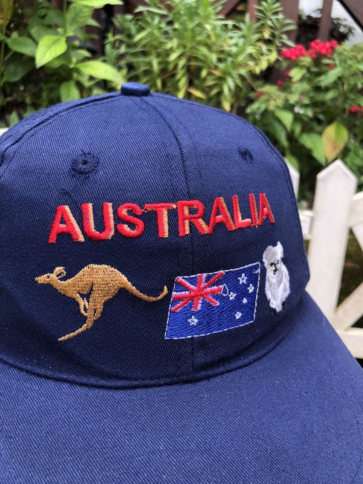 Japanese Brand VINTAGE EMBROIDERY AUSTRALIA CAP HAT KANGAROO KOALA Size ONE SIZE - 3 Thumbnail