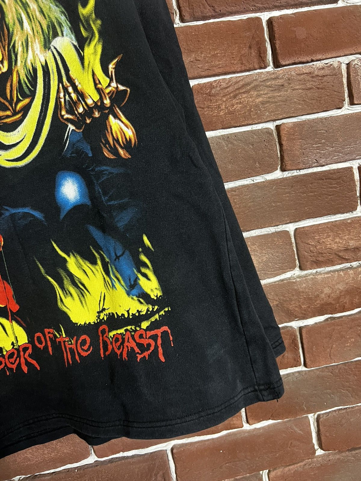 Band Tees Rare 90s Iron Maiden The Number Of Beast Metal Hoodie Size US L / EU 52-54 / 3 - 5 Thumbnail