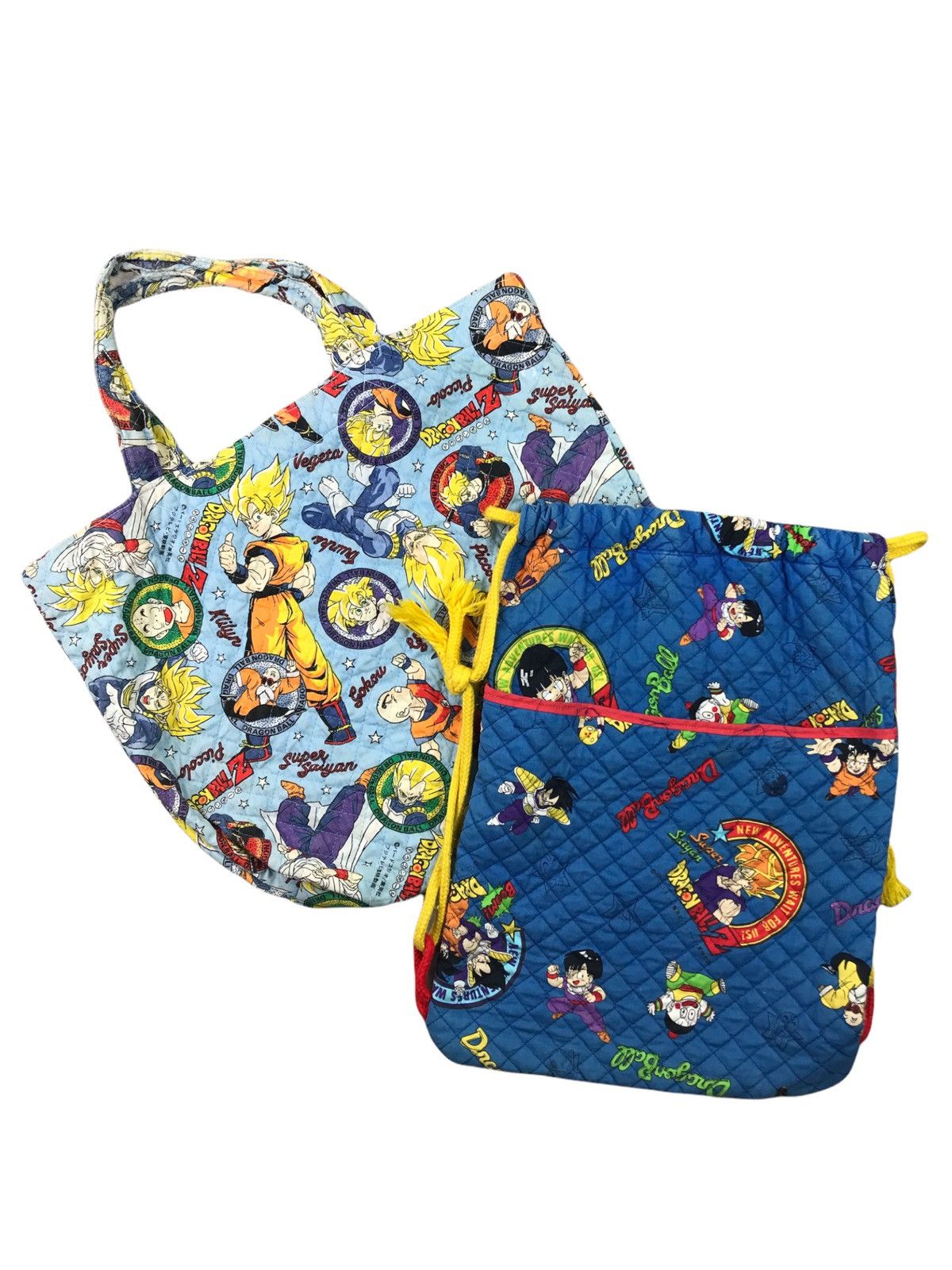 Anime × Handmade × Japanese Brand COMBO 💥 Dragon Ball Z Tote Bag Drawstring Bag Size ONE SIZE - 1 Thumbnail