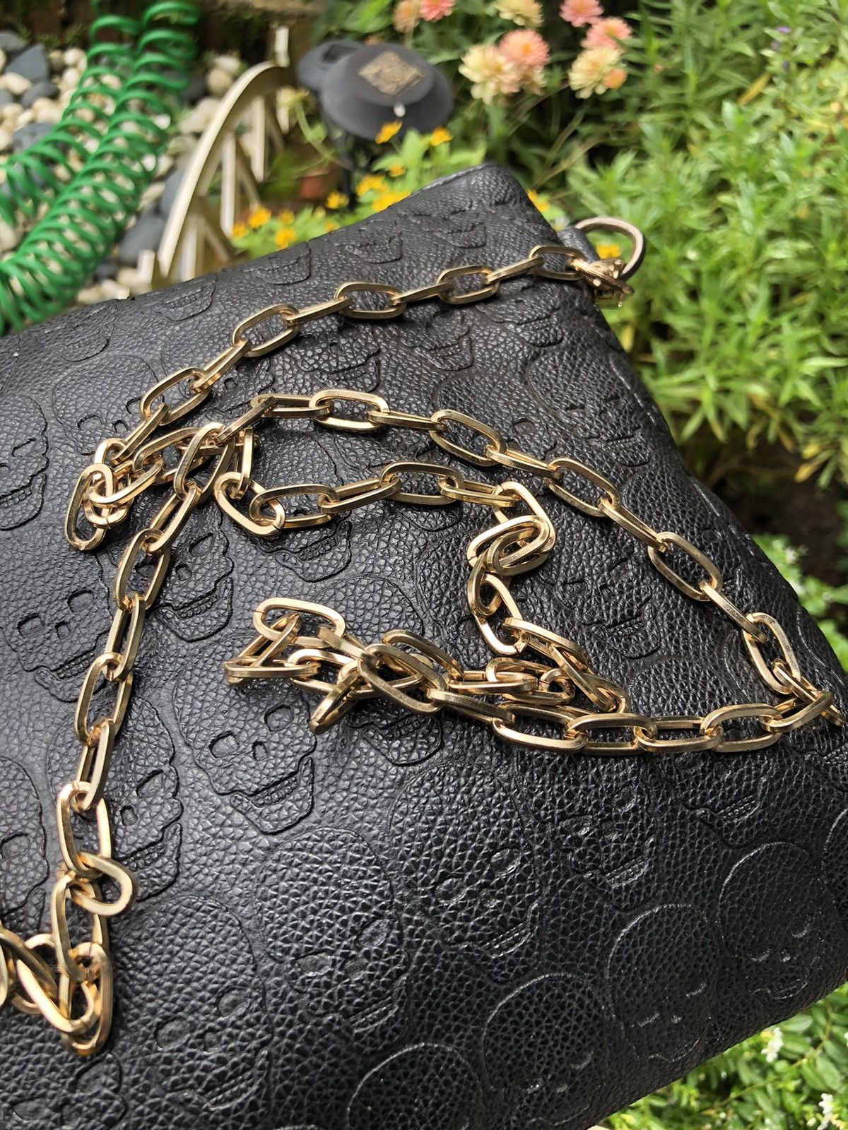 Vintage 💀PUNK SKULL MONOGRAM CROSSBODY BAG Size ONE SIZE - 18 Thumbnail