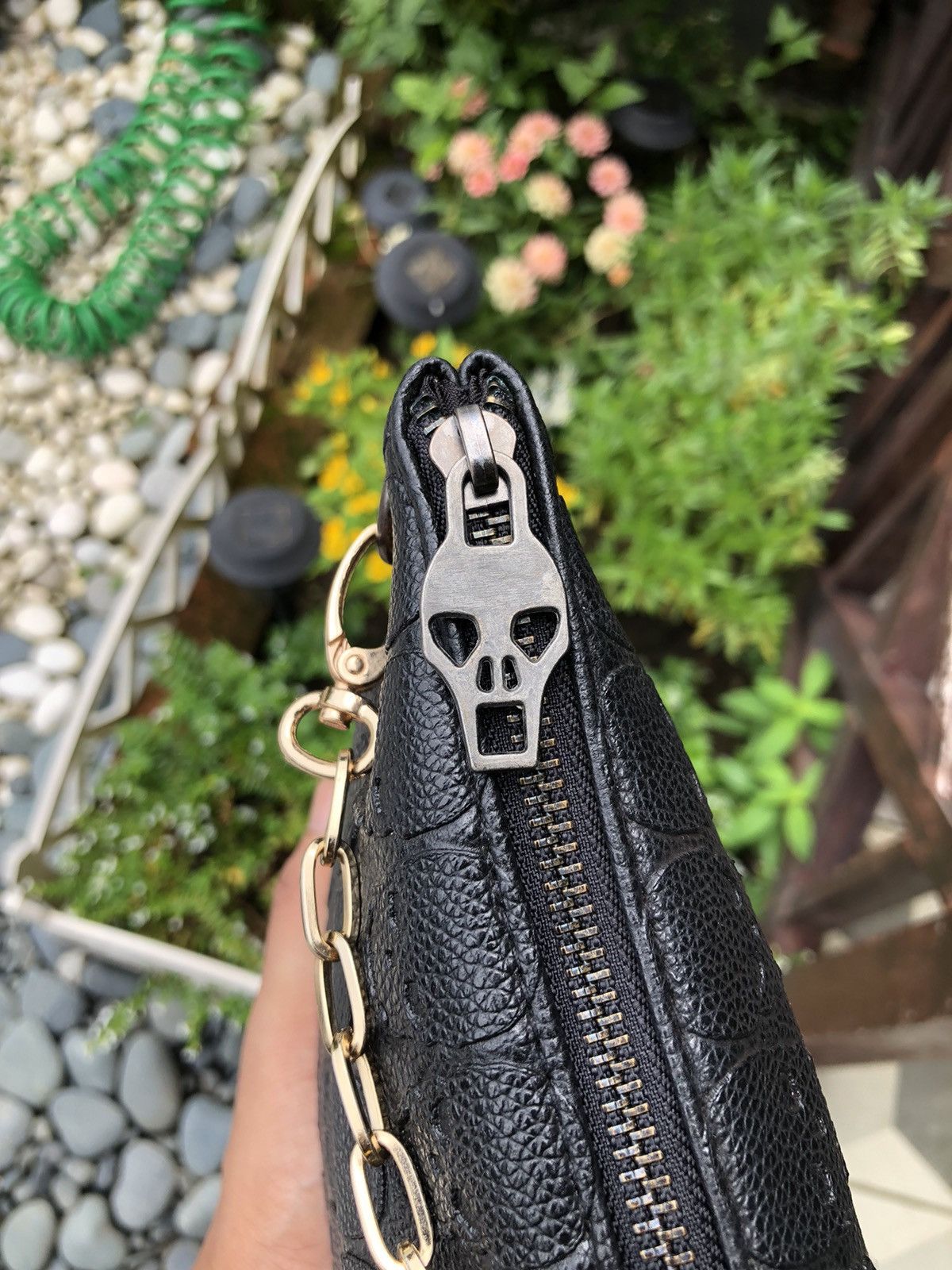 Vintage 💀PUNK SKULL MONOGRAM CROSSBODY BAG Size ONE SIZE - 15 Thumbnail