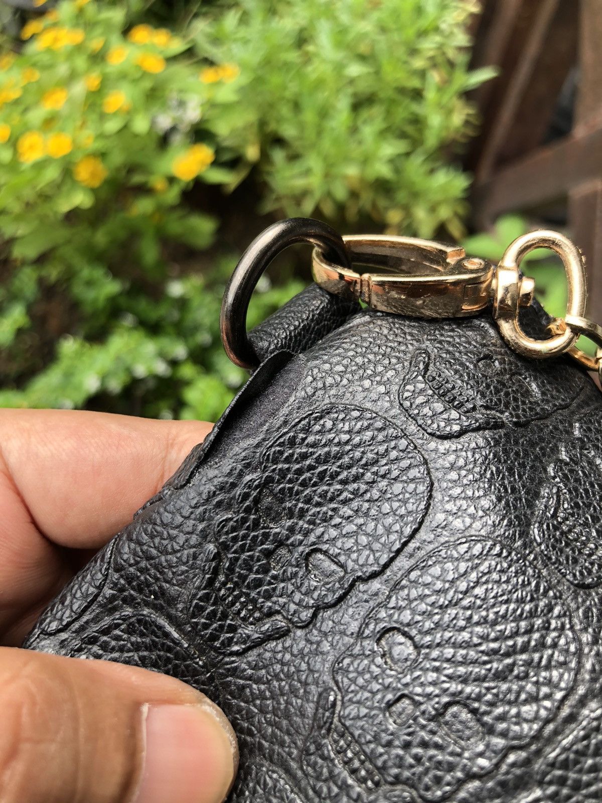Vintage 💀PUNK SKULL MONOGRAM CROSSBODY BAG Size ONE SIZE - 16 Thumbnail