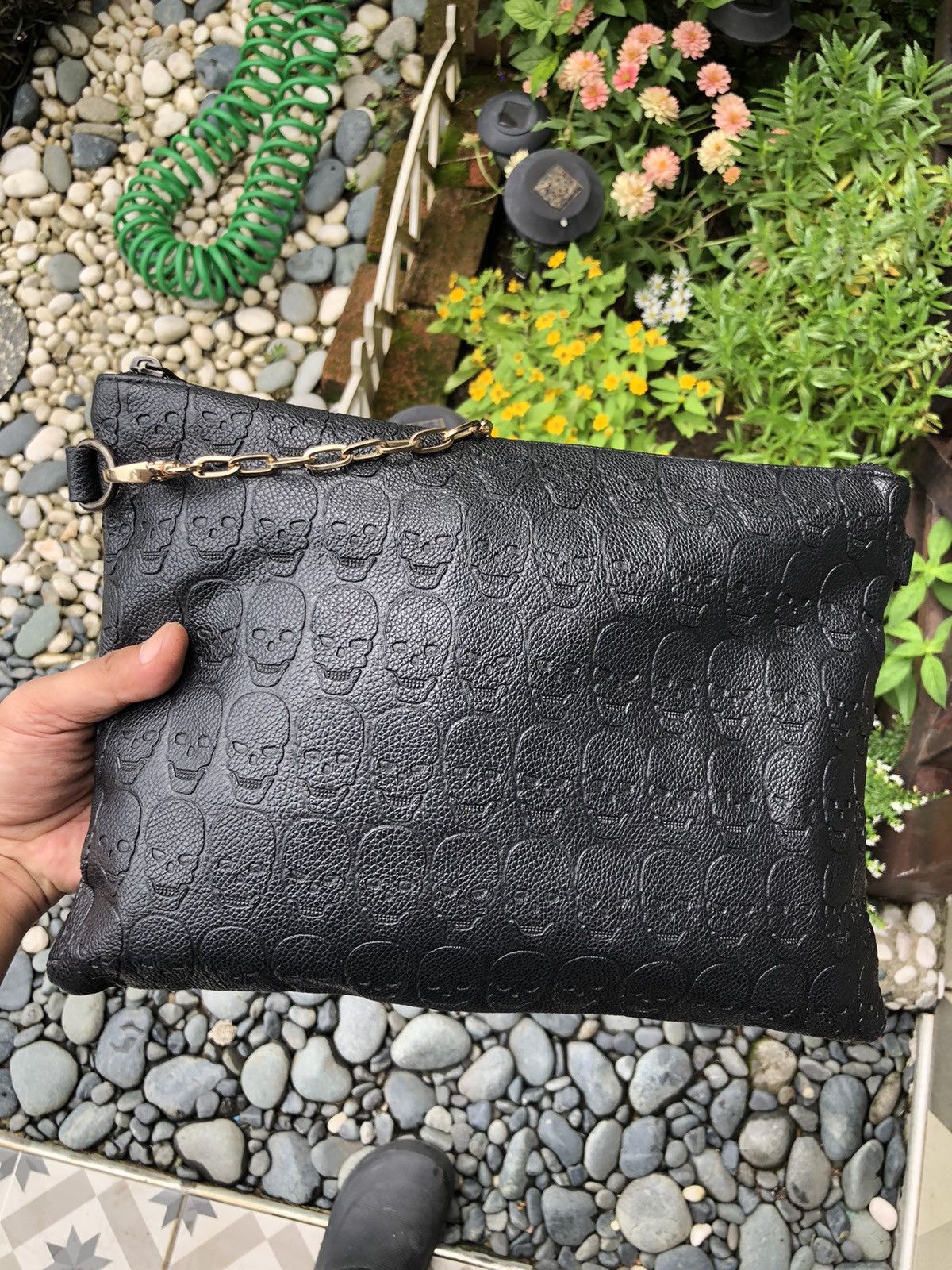 Vintage 💀PUNK SKULL MONOGRAM CROSSBODY BAG Size ONE SIZE - 14 Thumbnail
