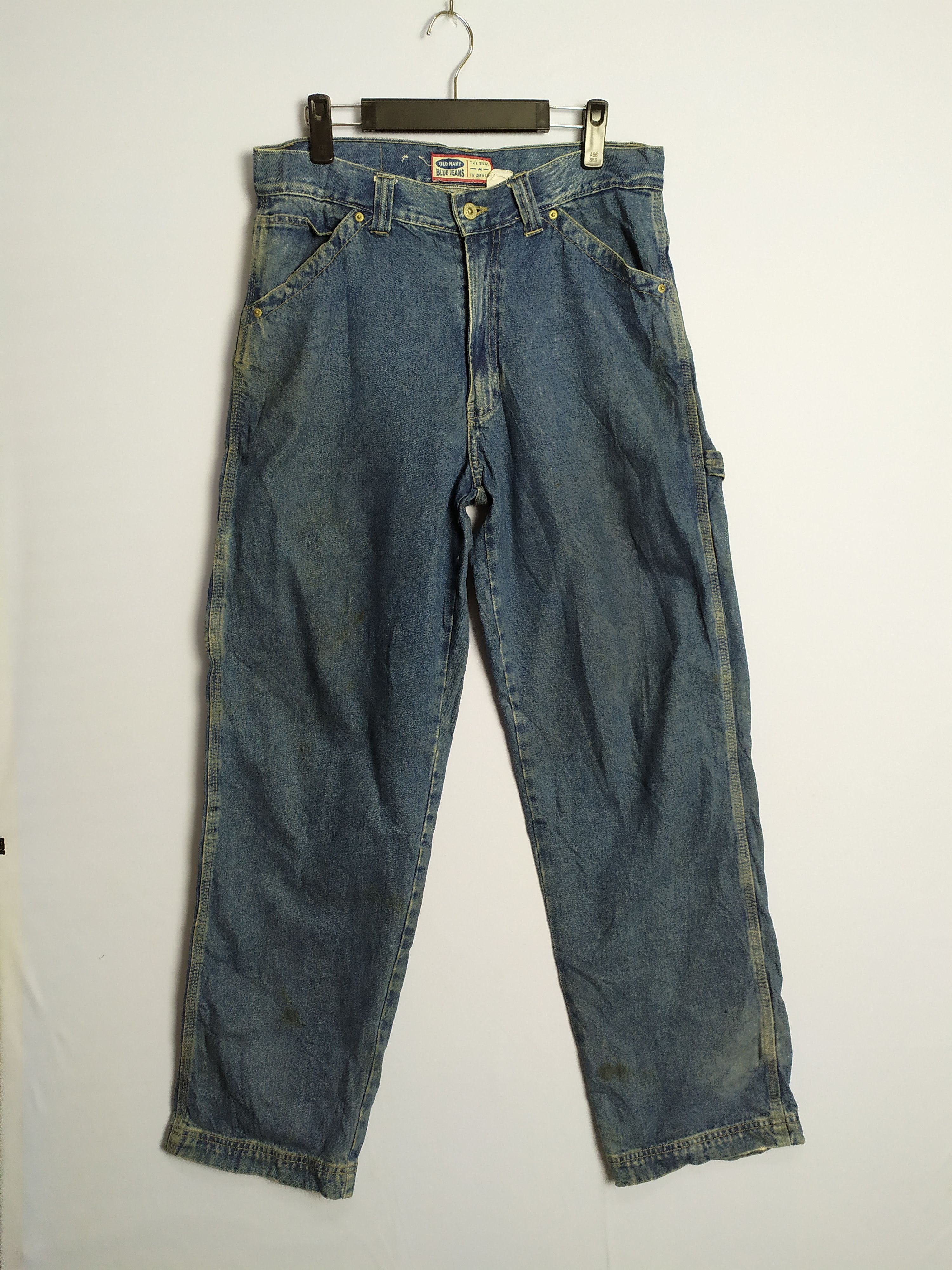 Japanese Brand VINTAGE JAPANESE FADED BLUE JEANS CARGO PANTS Size US 32 / EU 48 - 1 Thumbnail