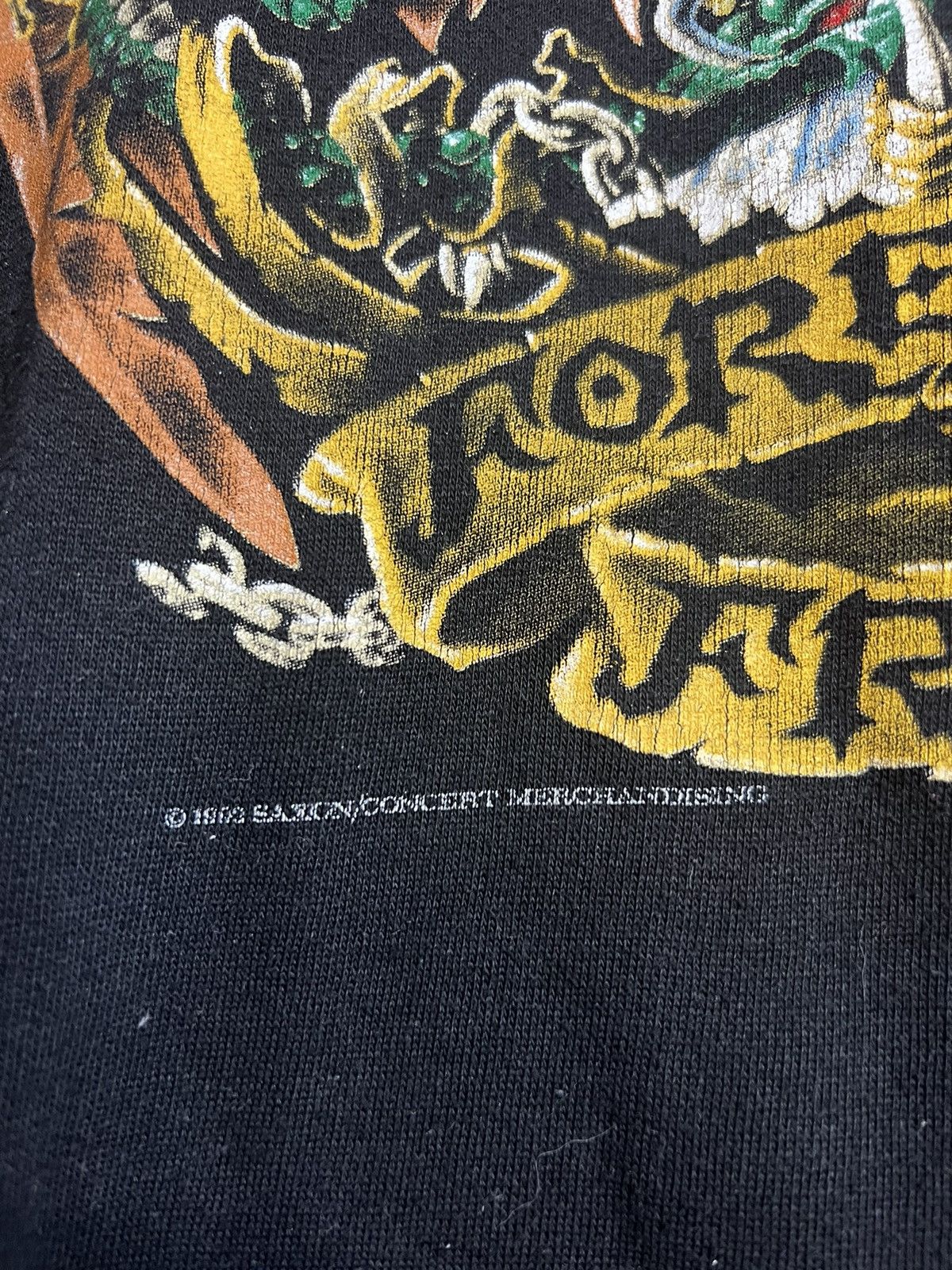 Band Tees Rare Vintage 1993 Saxon Forever Heavy Metal Band Crewneck Size US XL / EU 56 / 4 - 6 Thumbnail