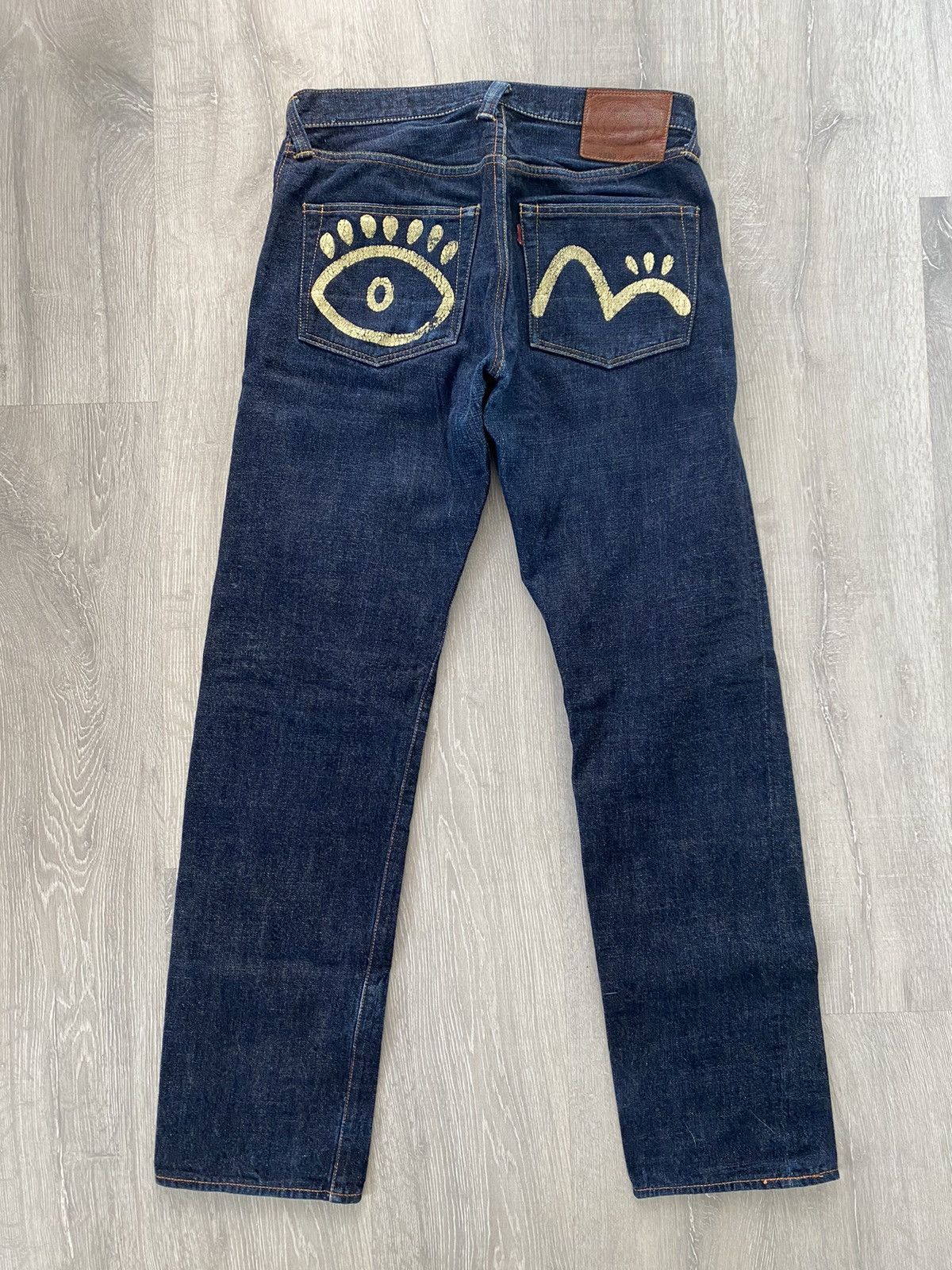 Vintage Evisu Gull Fishing Hook Japanese Denim Jeans Size W28 main image 1