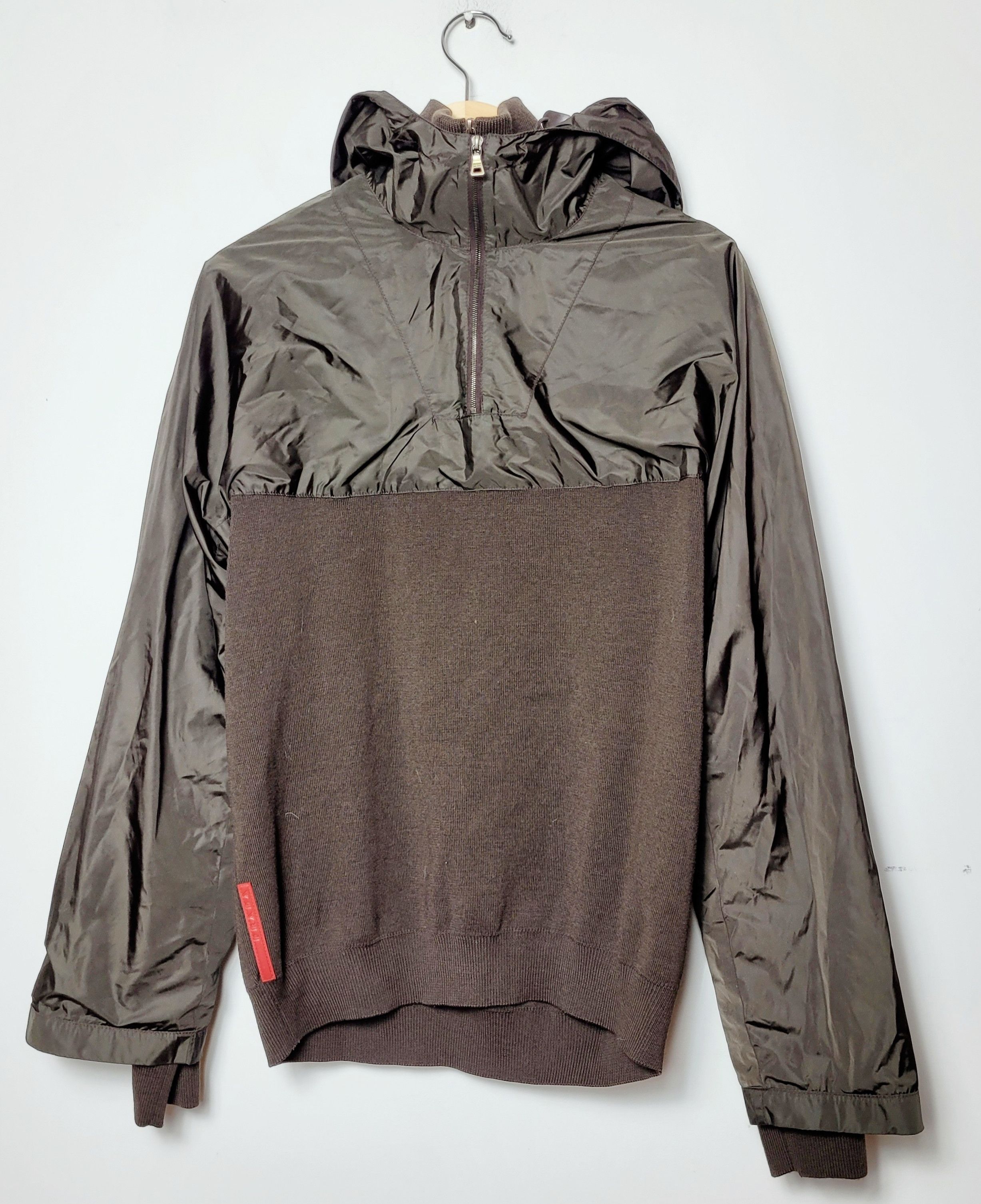 Prada Prada Brown Anorak Red Tab L Size US L / EU 52-54 / 3 - 1 Thumbnail