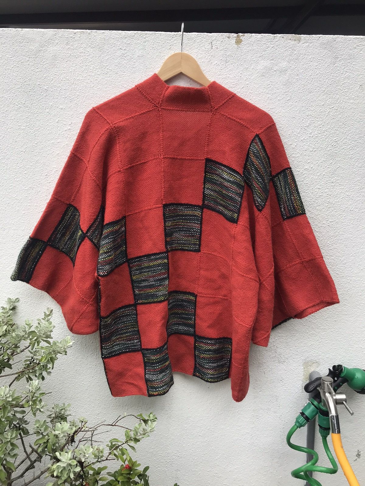 Designer × Japanese Brand 90s HAORI KIMONO CARDIGAN PATCHWORKS JAPAN BY ISETAN Size US M / EU 48-50 / 2 - 2 Thumbnail