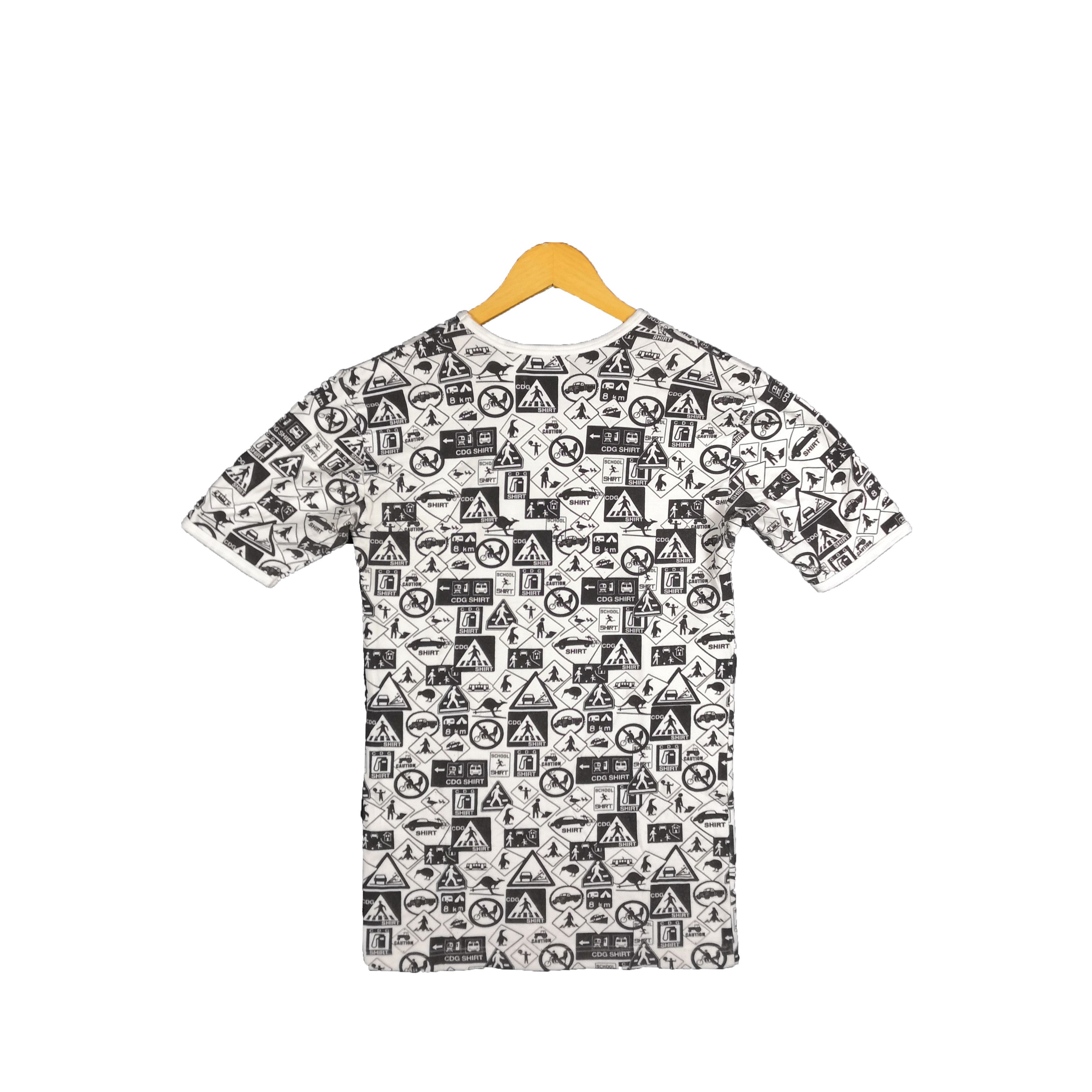 Comme des Garcons × Vintage Comme des Garcon Shirt T Shirt Overprint Signage Tee Size US S / EU 44-46 / 1 - 2 Thumbnail