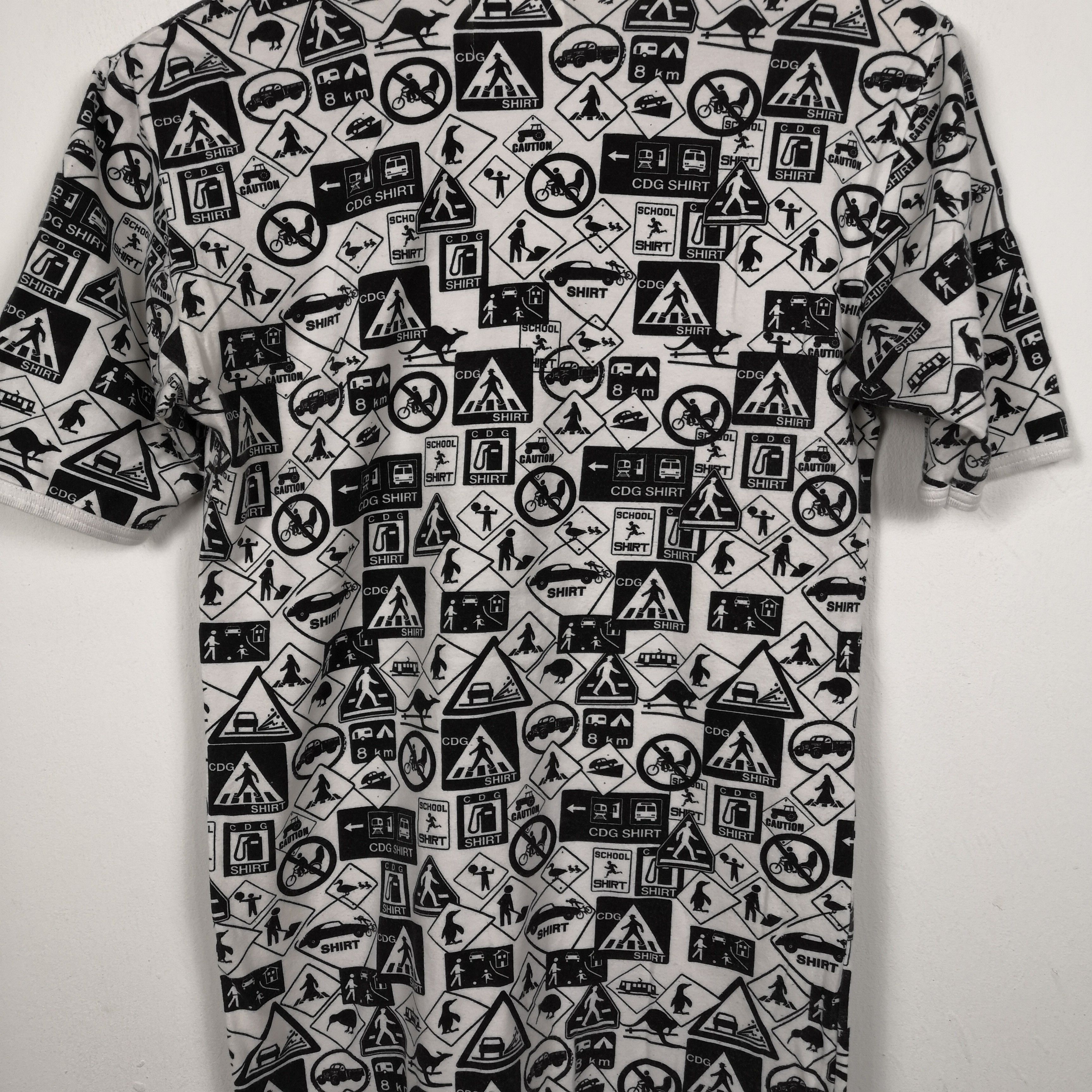 Comme des Garcons × Vintage Comme des Garcon Shirt T Shirt Overprint Signage Tee Size US S / EU 44-46 / 1 - 6 Thumbnail